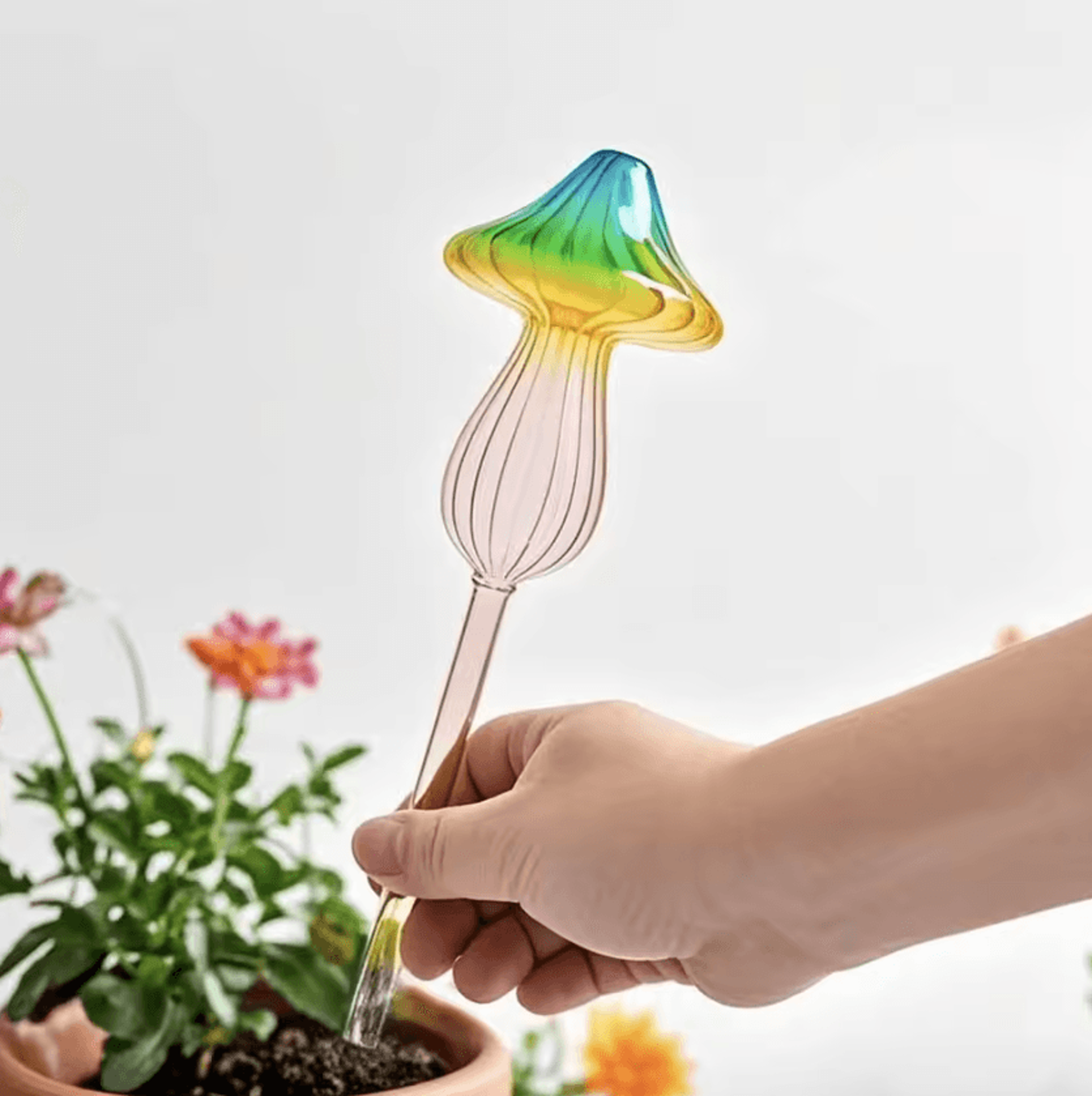 Glass Self Watering Plant Bulb Automatic Watering Spike For Indoor  Outdoor Plants 0