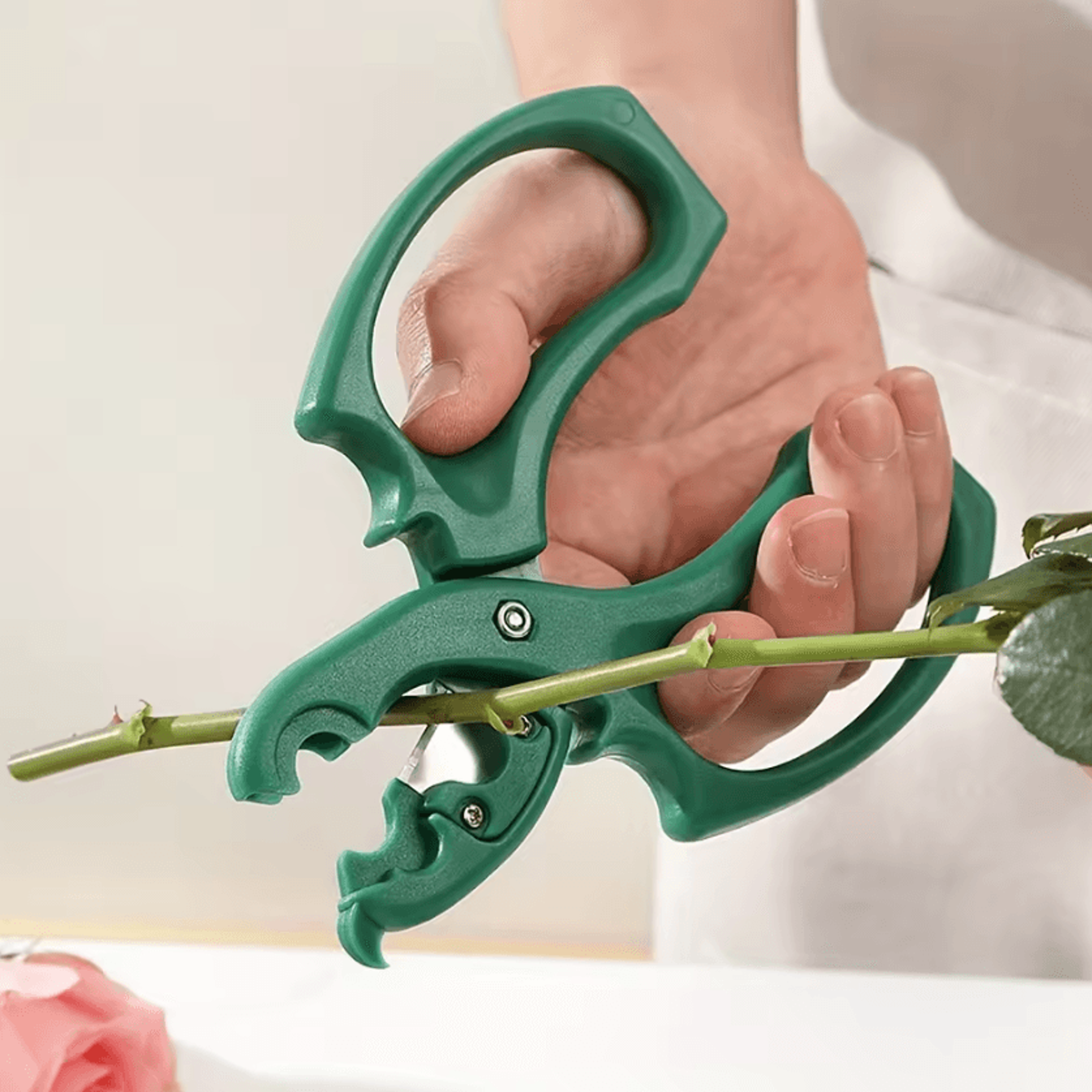 2in1 Rose Thorn Remover  Floral Pruning Scissors 3