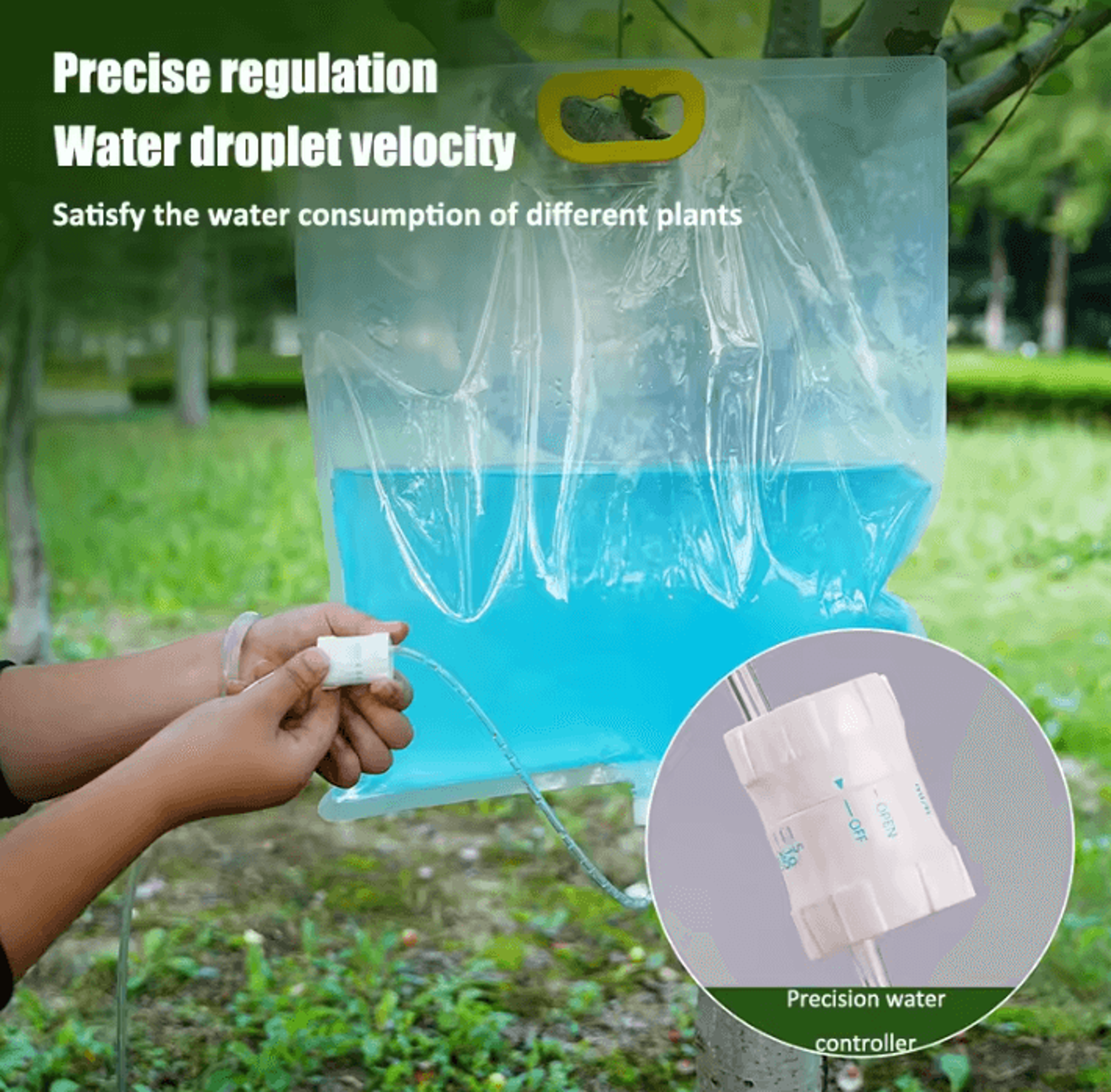 10L Slow Release Plant Watering Bag With Adjustable Drip Irrigation Kit 1
