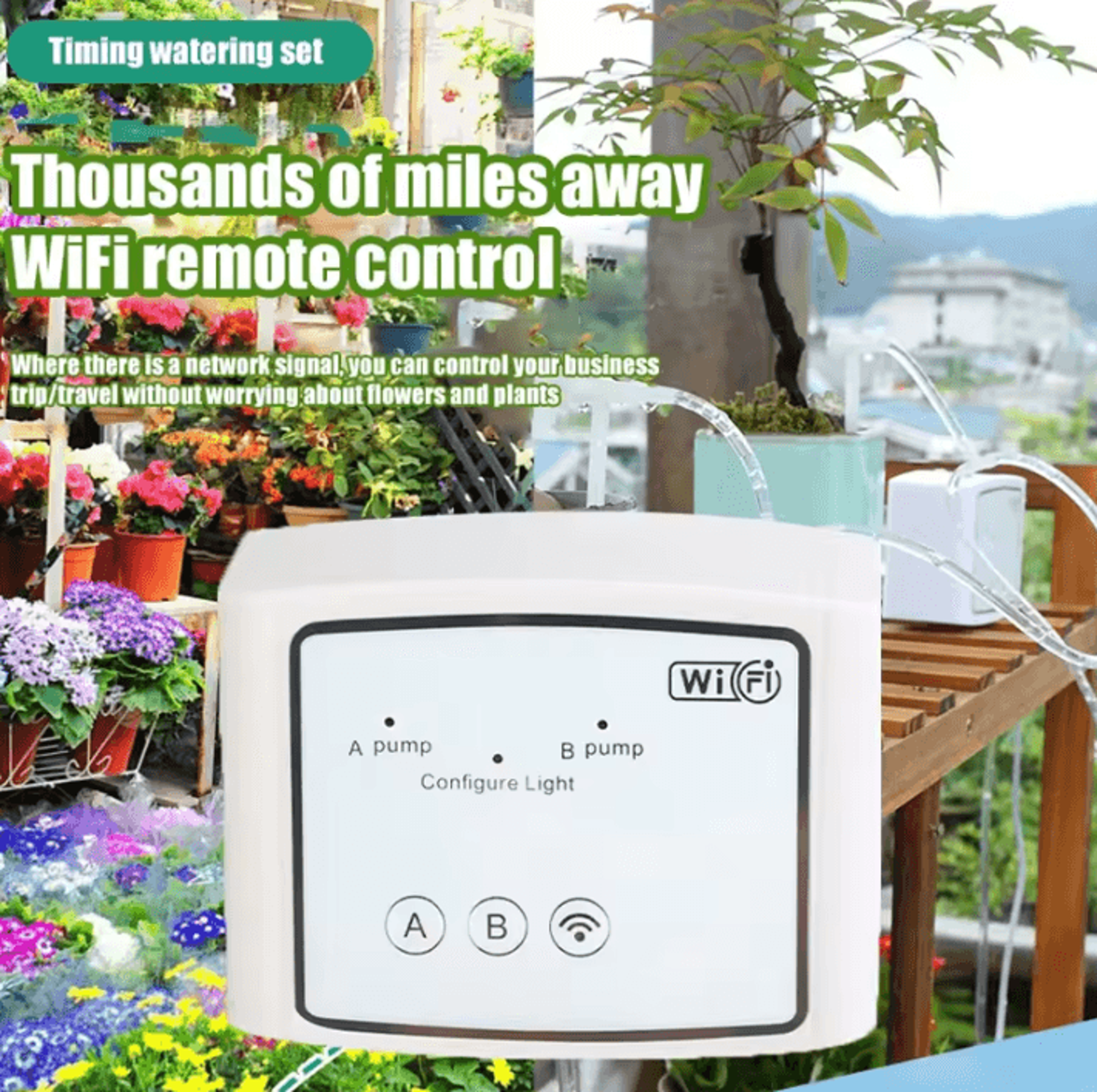 WiFi Smart Automatic Drip Irrigation System With Double Pump And Mobile App Control 0