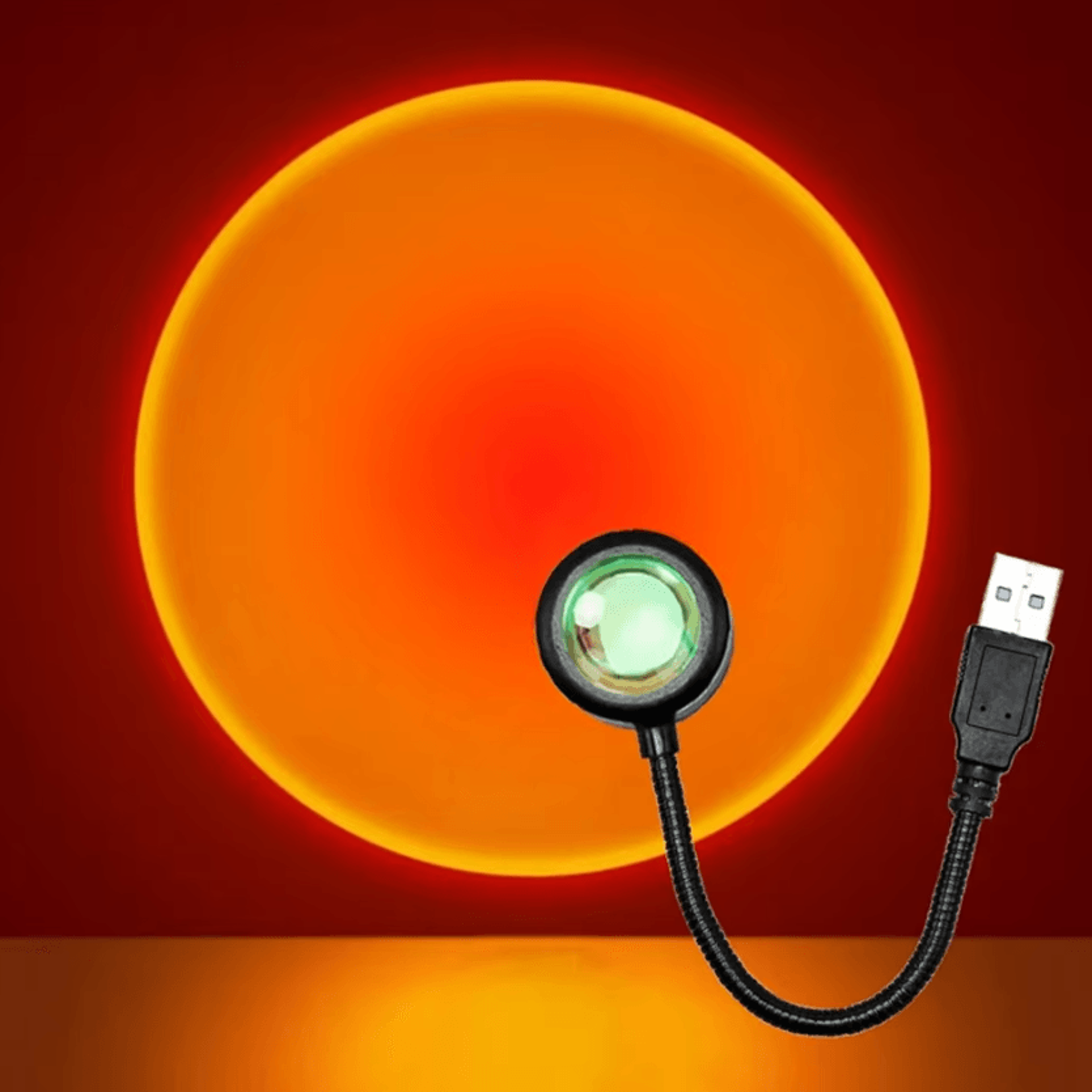 LED Sunset Projector Lamp USB Mood Light For Bedroom Party Decor  Photography 2