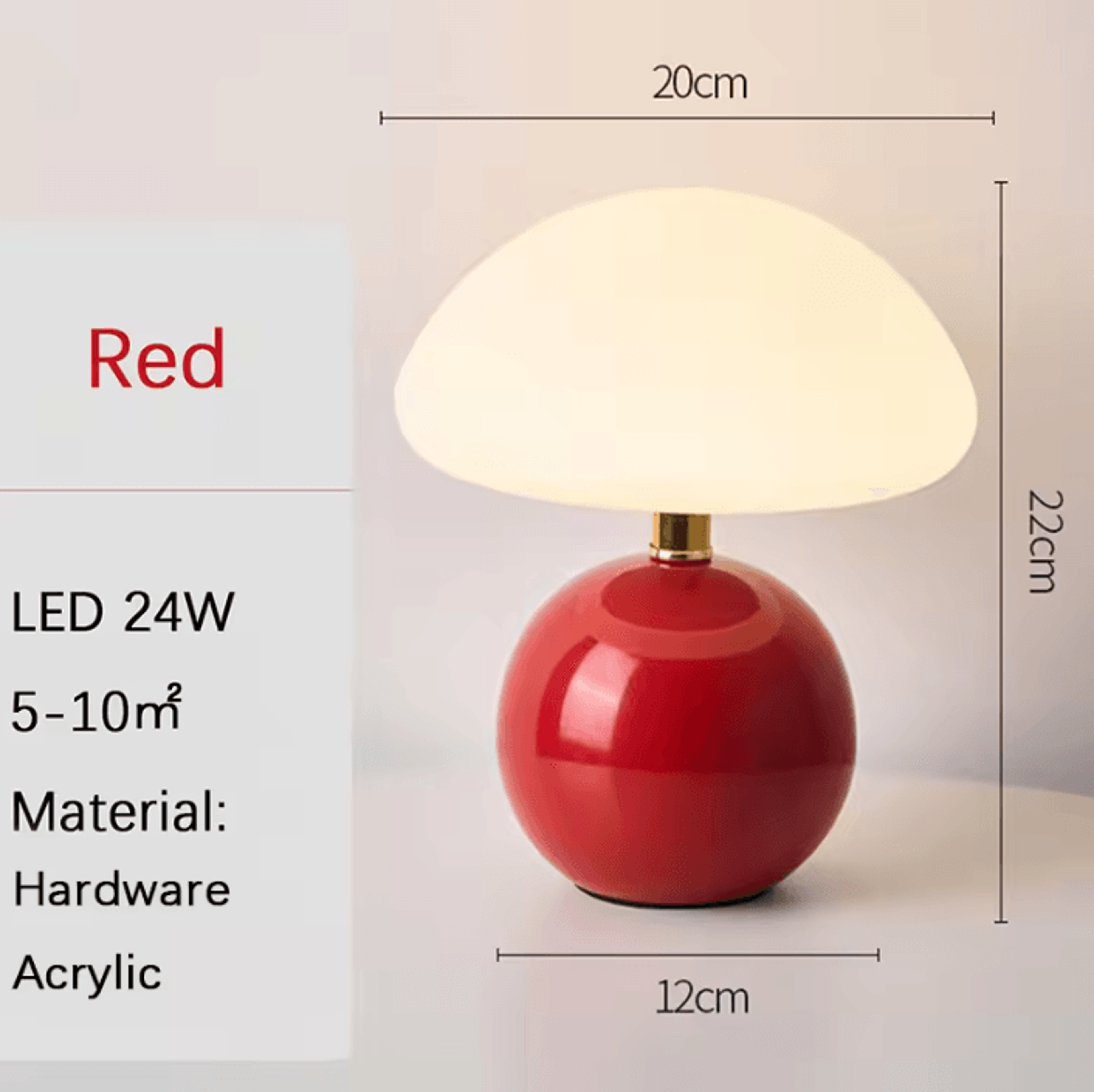 USB Decorative Table Lamp Modern LED Night Light For Bedroom Desk  Home Decor 8