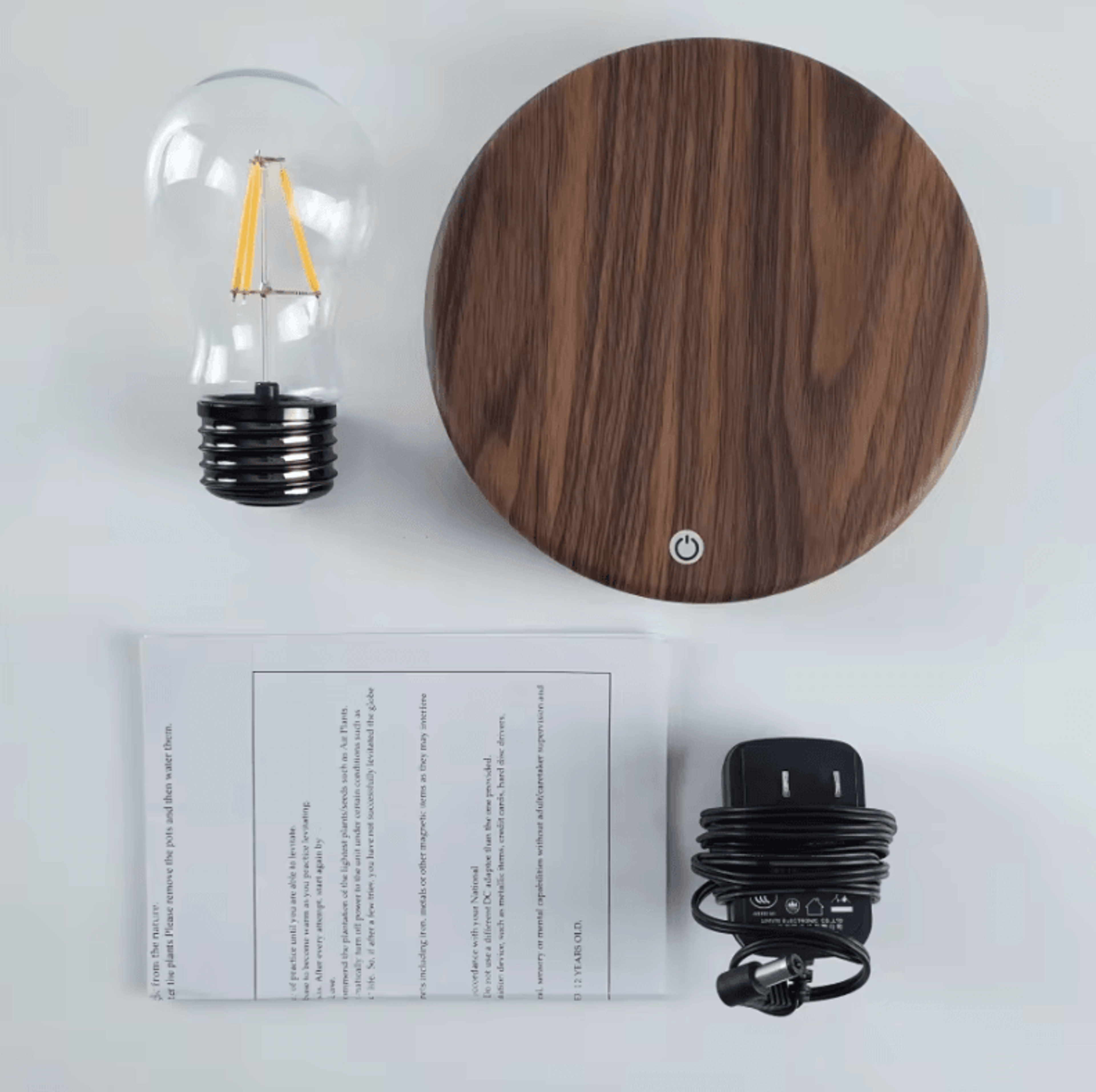 Magnetic Levitating LED Lamp Floating Light Bulb Desk Lamp For Home  Office Decor 3