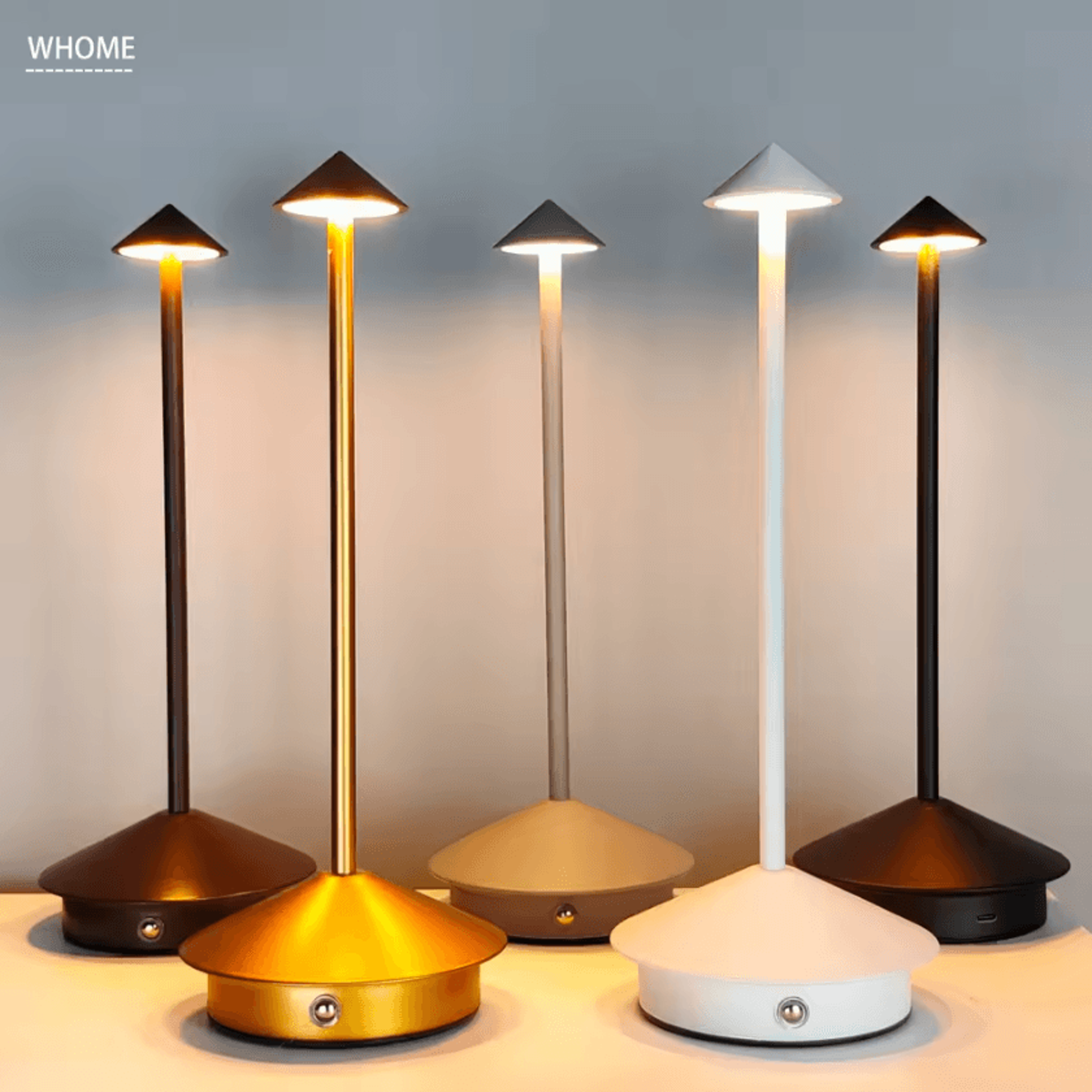 Rechargeable LED Table Lamp With Touch Control For Dining Bedroom  Home Decor 0
