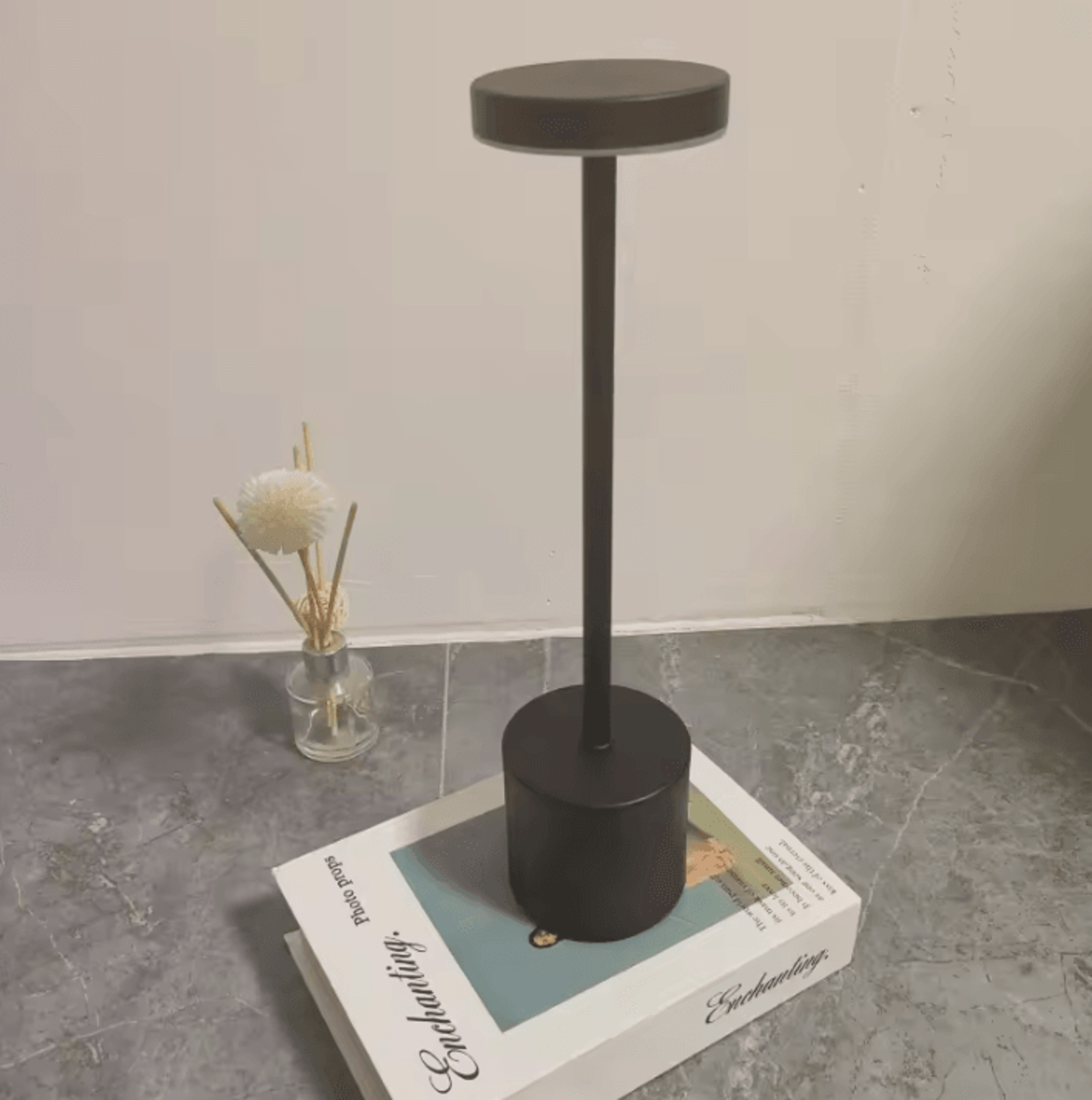 Rechargeable LED Table Lamp With Touch Control Wireless Metal Desk Lamp For Bedroom  Restaurant 2