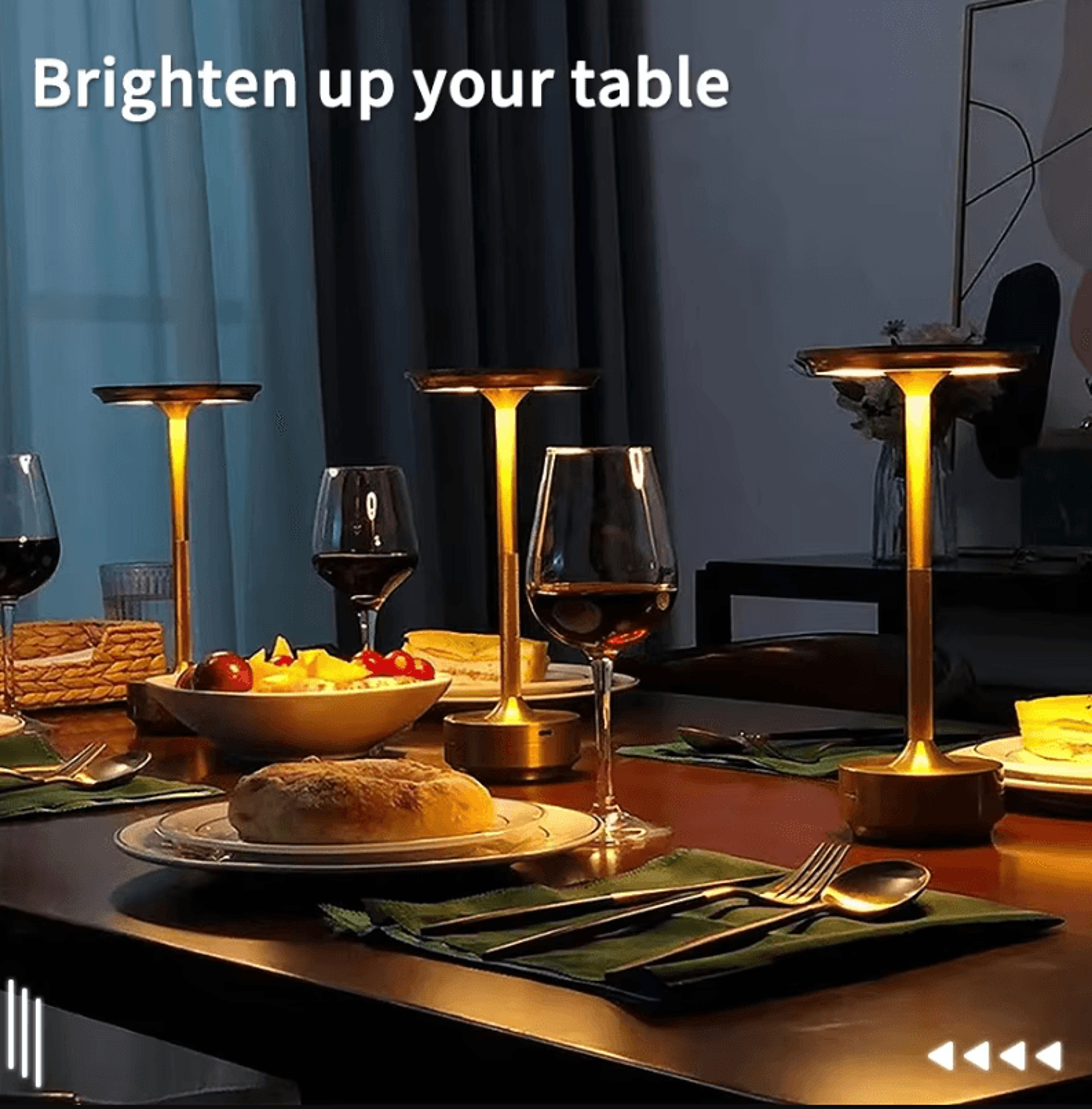 Wireless Rechargeable Touch Table Lamp For Bedroom Desk  Home Decor 3