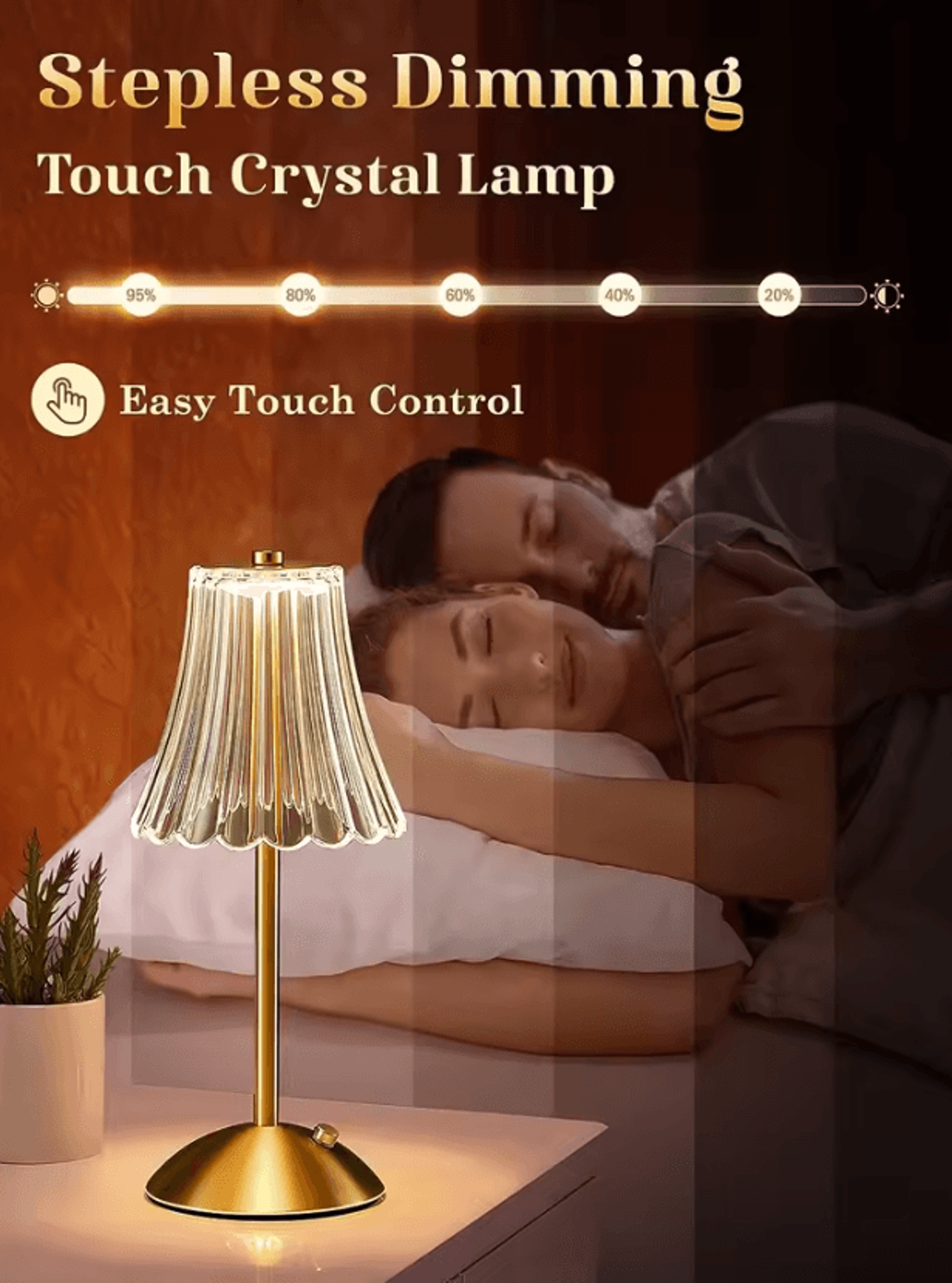 Rechargeable Wireless LED Table Lamp With Touch Sensor For Bedroom Restaurant  Home Decor 1