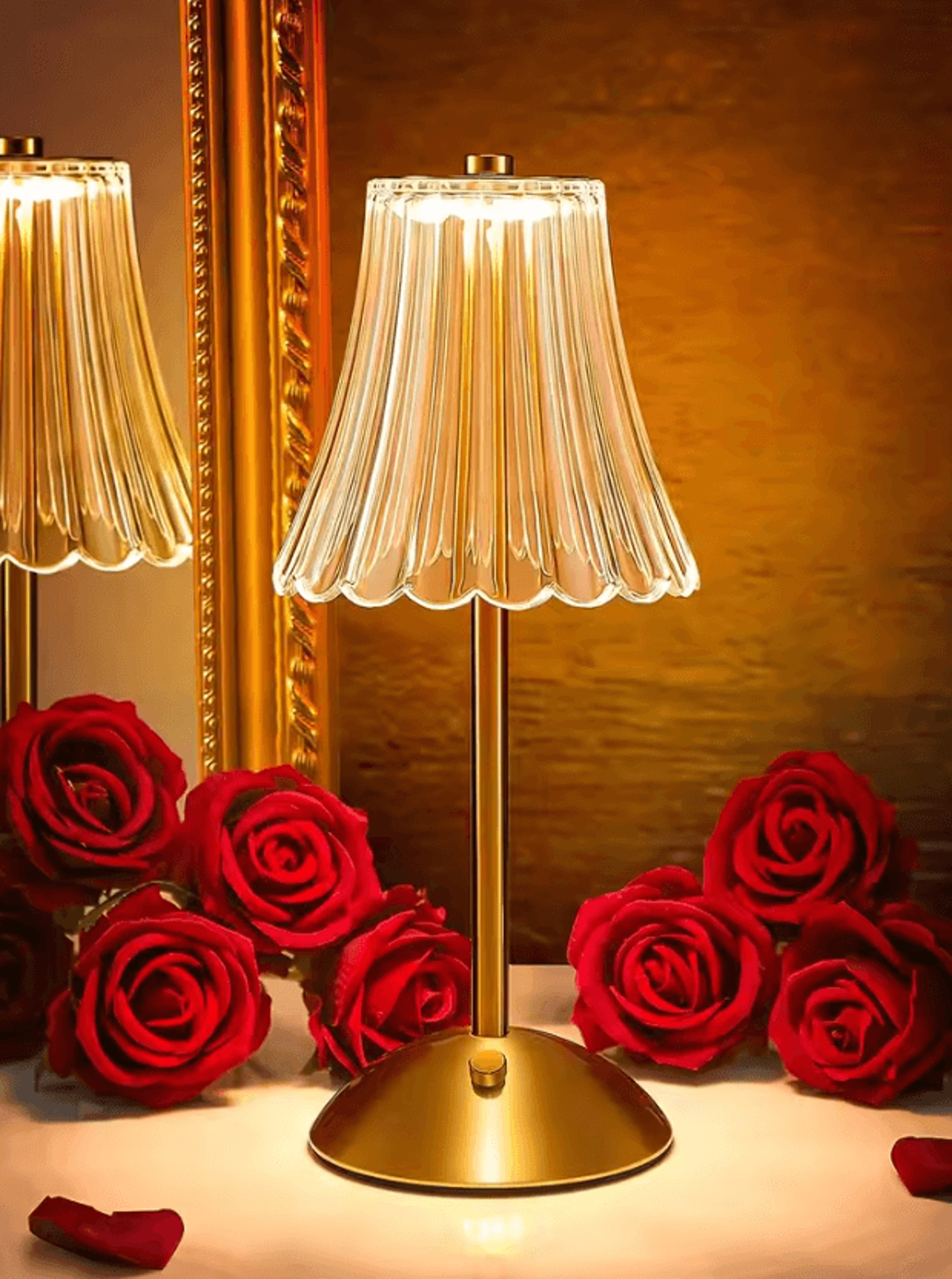 Rechargeable Wireless LED Table Lamp With Touch Sensor For Bedroom Restaurant  Home Decor 4