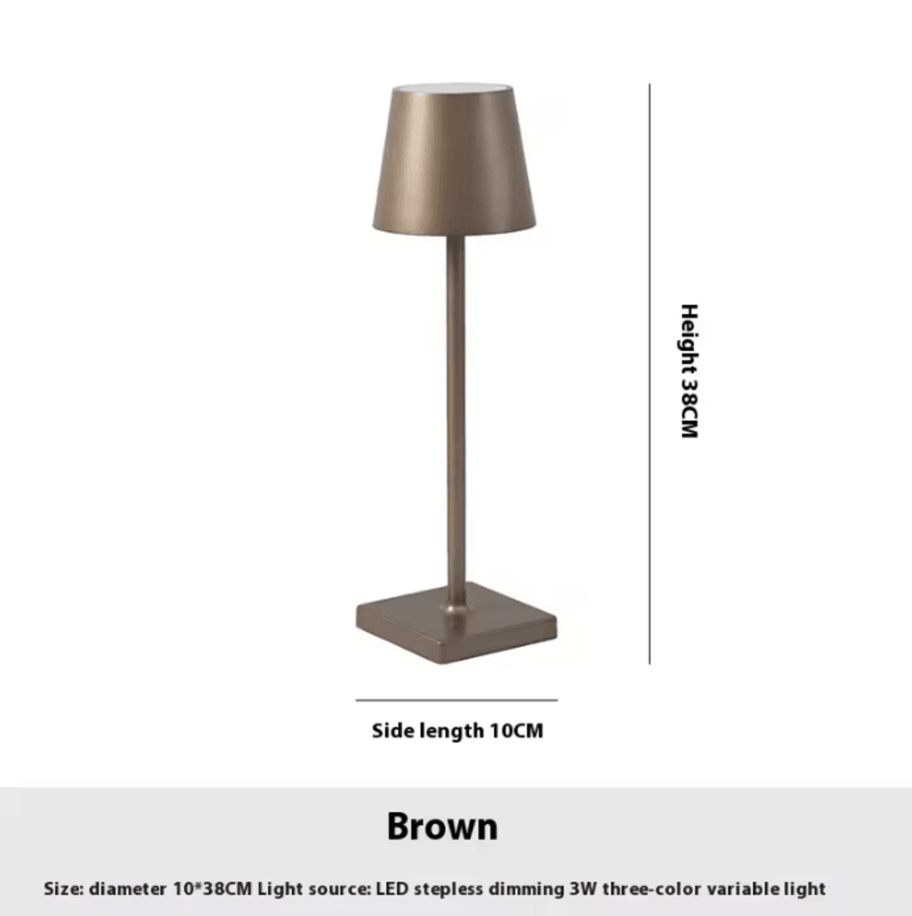 Cordless USB Rechargeable Table Lamp With Touch Control For Bedroom Restaurant  Home Decor 7