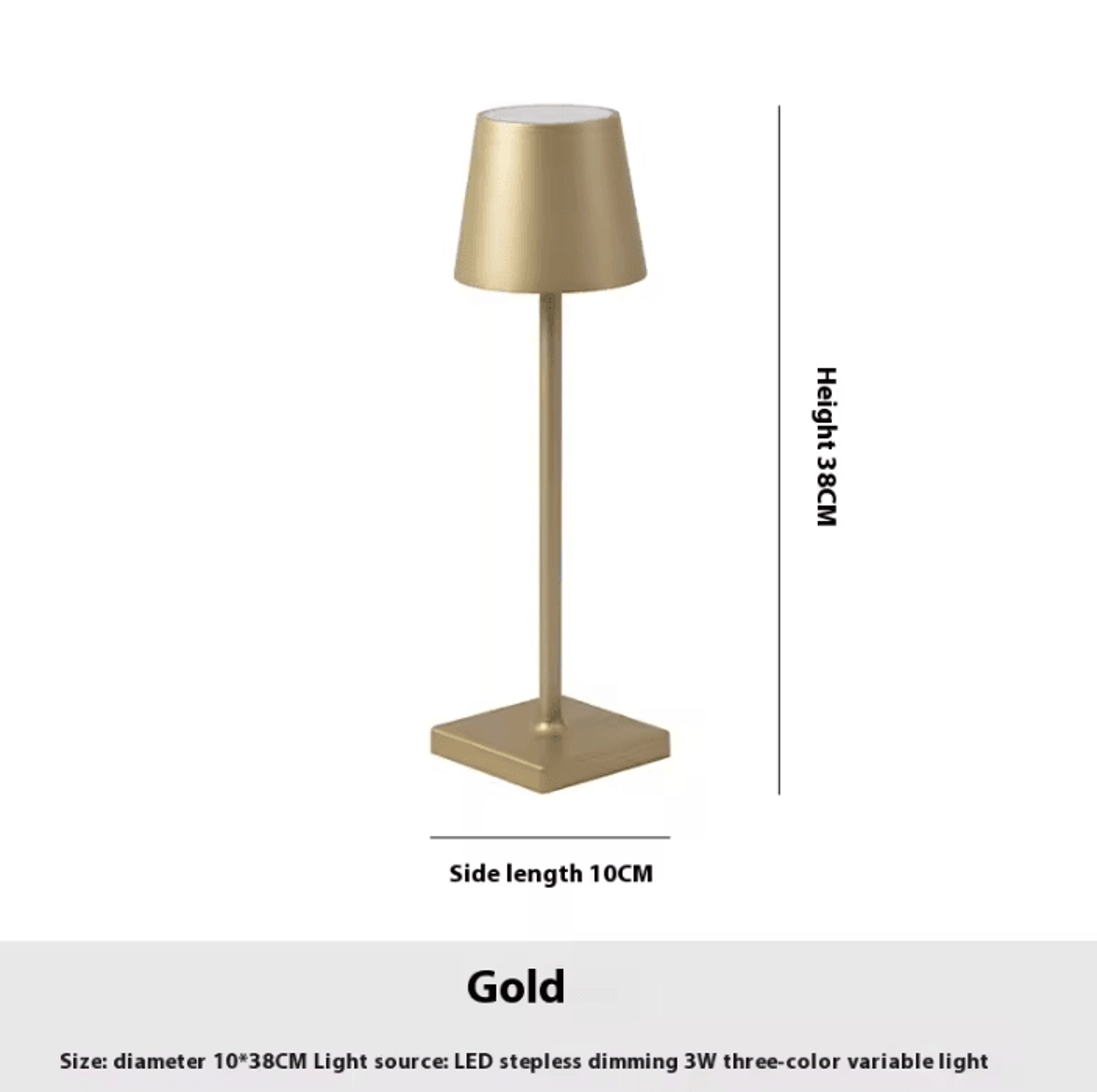 Cordless USB Rechargeable Table Lamp With Touch Control For Bedroom Restaurant  Home Decor 8
