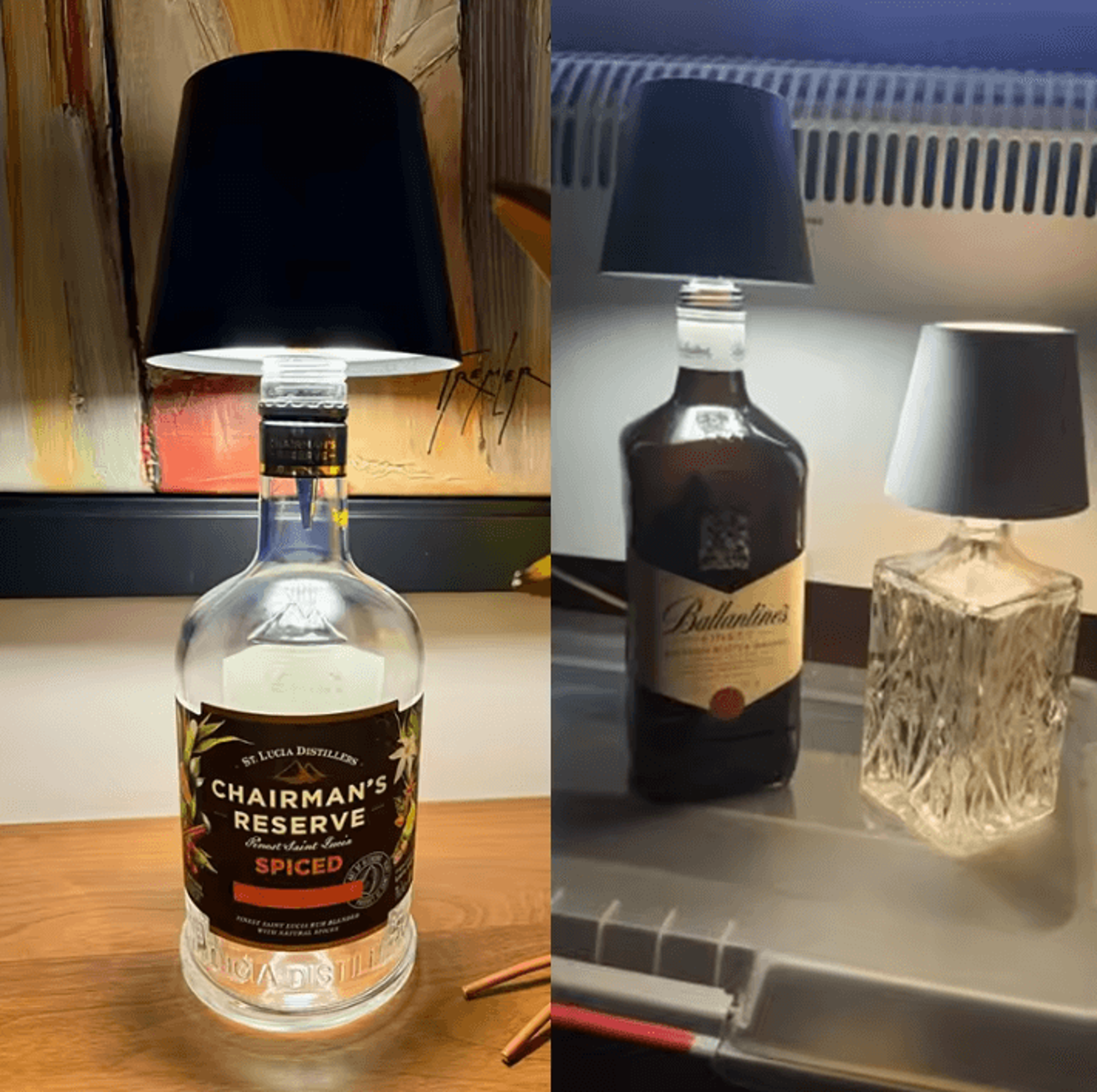 Wireless Bottle Table Lamp With Touch Control 3 Color Modes  Stepless Dimming 3