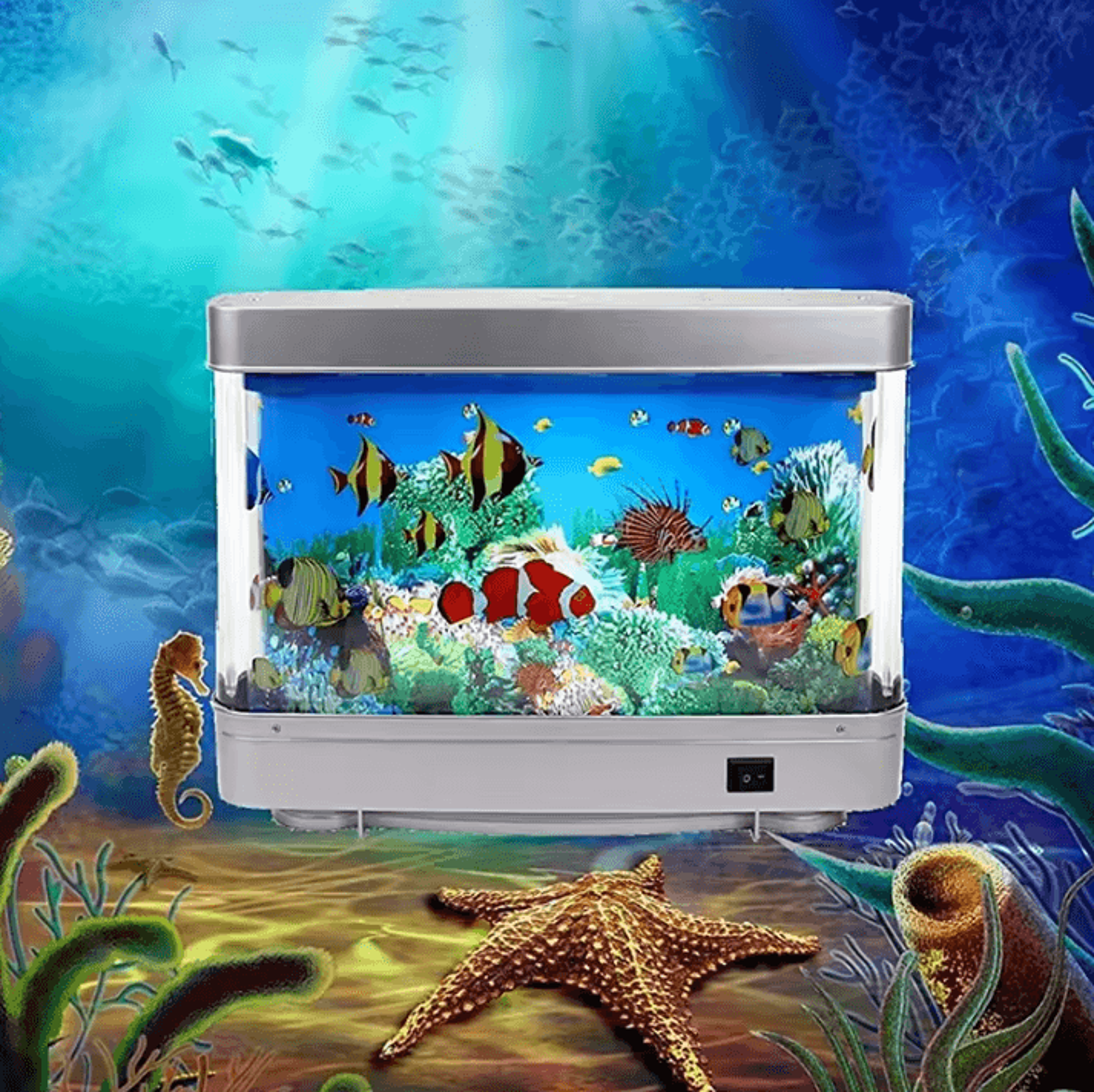 Virtual Tropical Fish Aquarium LED Night Light For Kids Bedroom  Home Decor 0