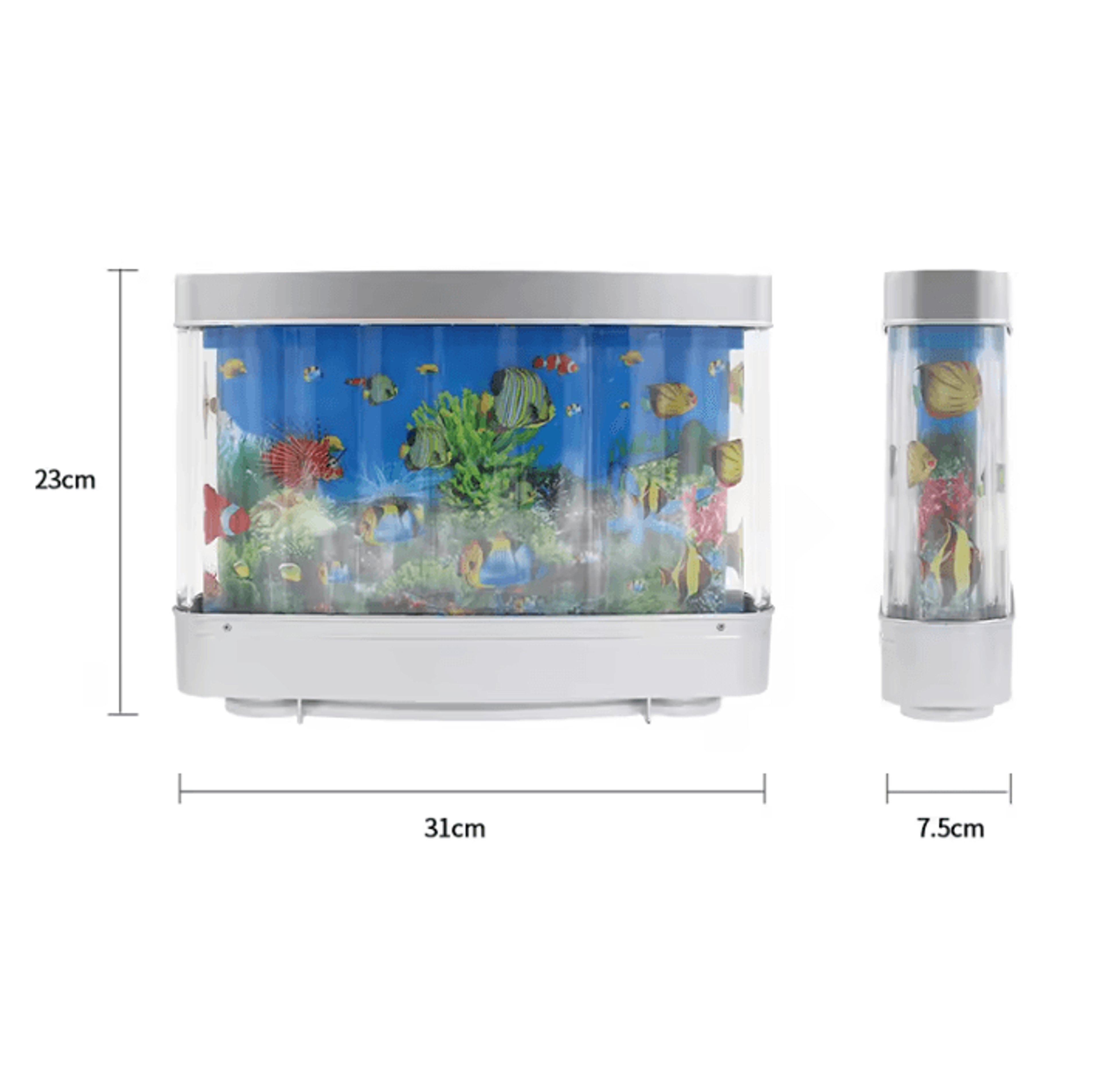 Virtual Tropical Fish Aquarium LED Night Light For Kids Bedroom  Home Decor 5