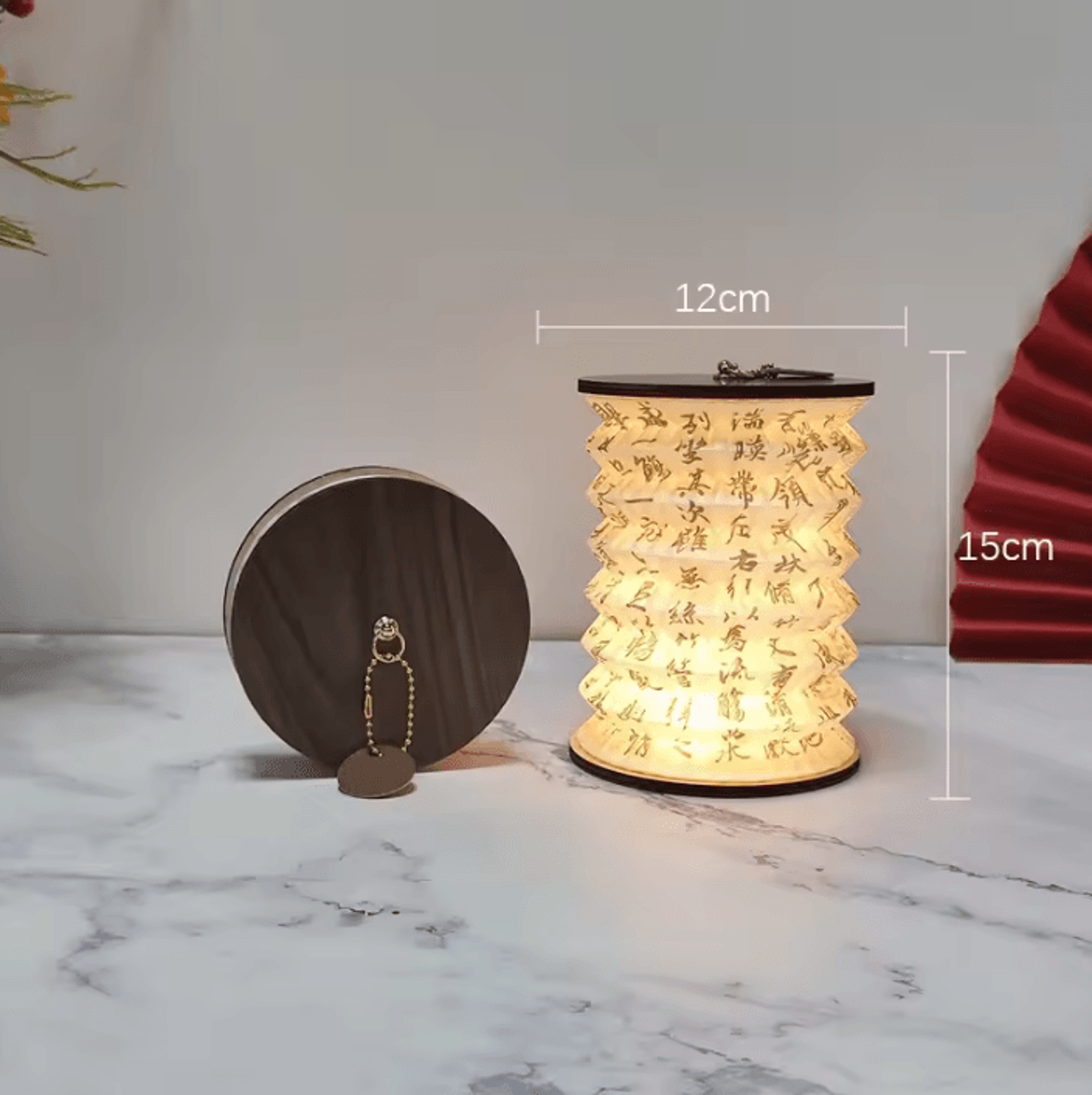 Foldable LED Table Lamp USB Rechargeable Touch Dimmable Lantern For Camping  Bedroom 7
