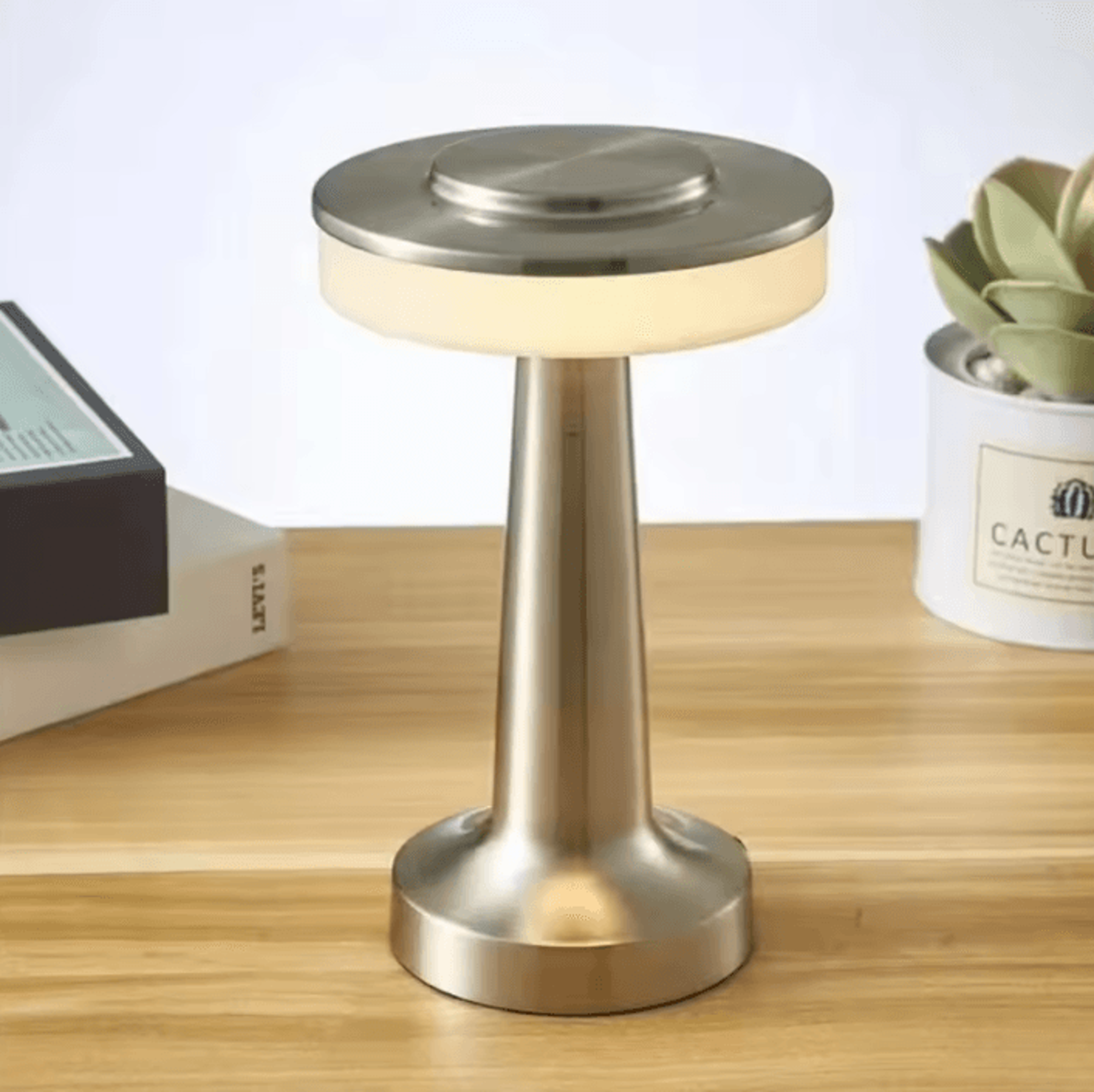Rechargeable Metal Touch Table Lamp USB Portable Mood Light For Bedroom  Home Decor 5
