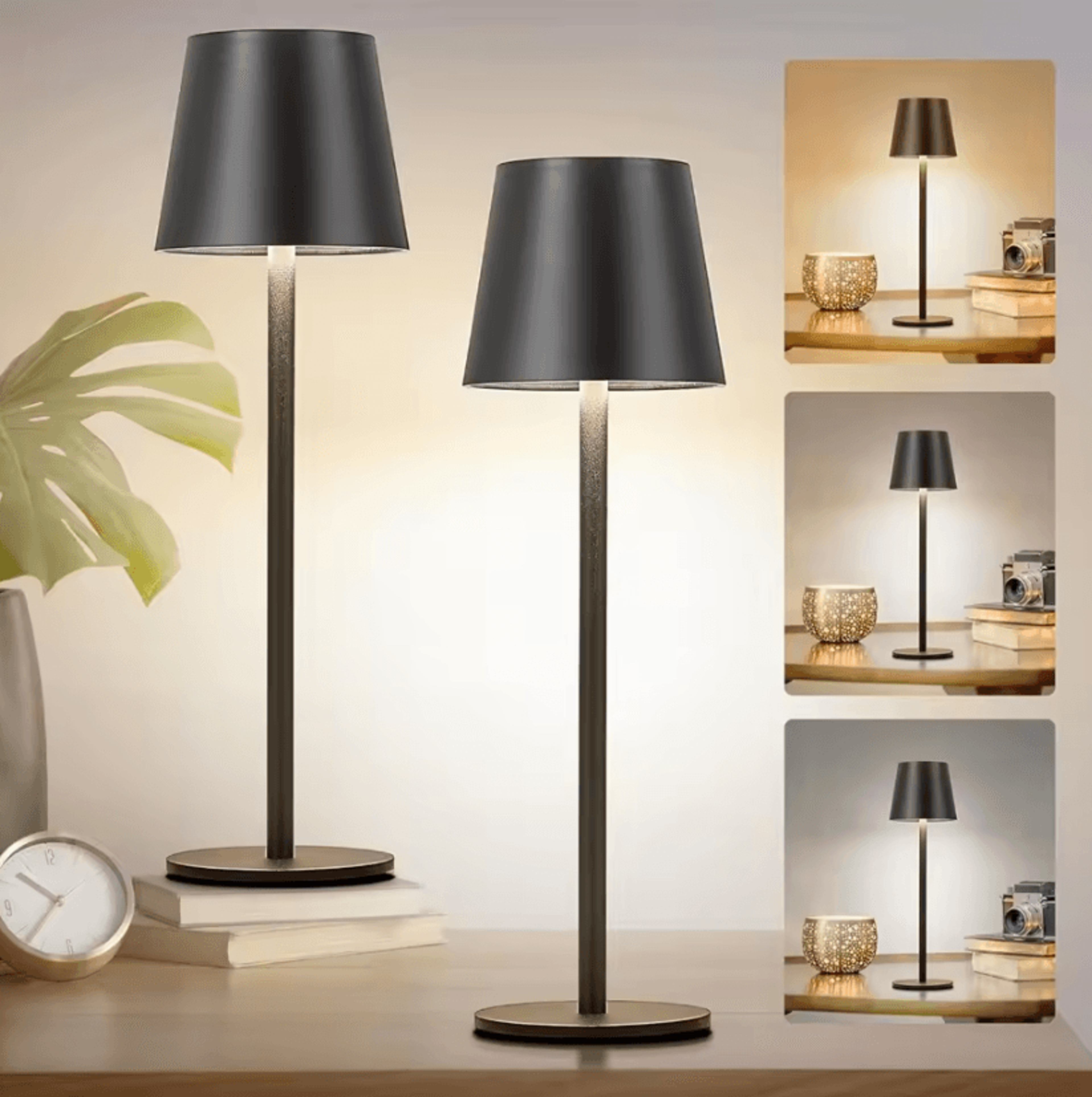 RGB Cordless Table Lamp With Touch Control  Rechargeable Battery For Bedroom  Nightstand 1