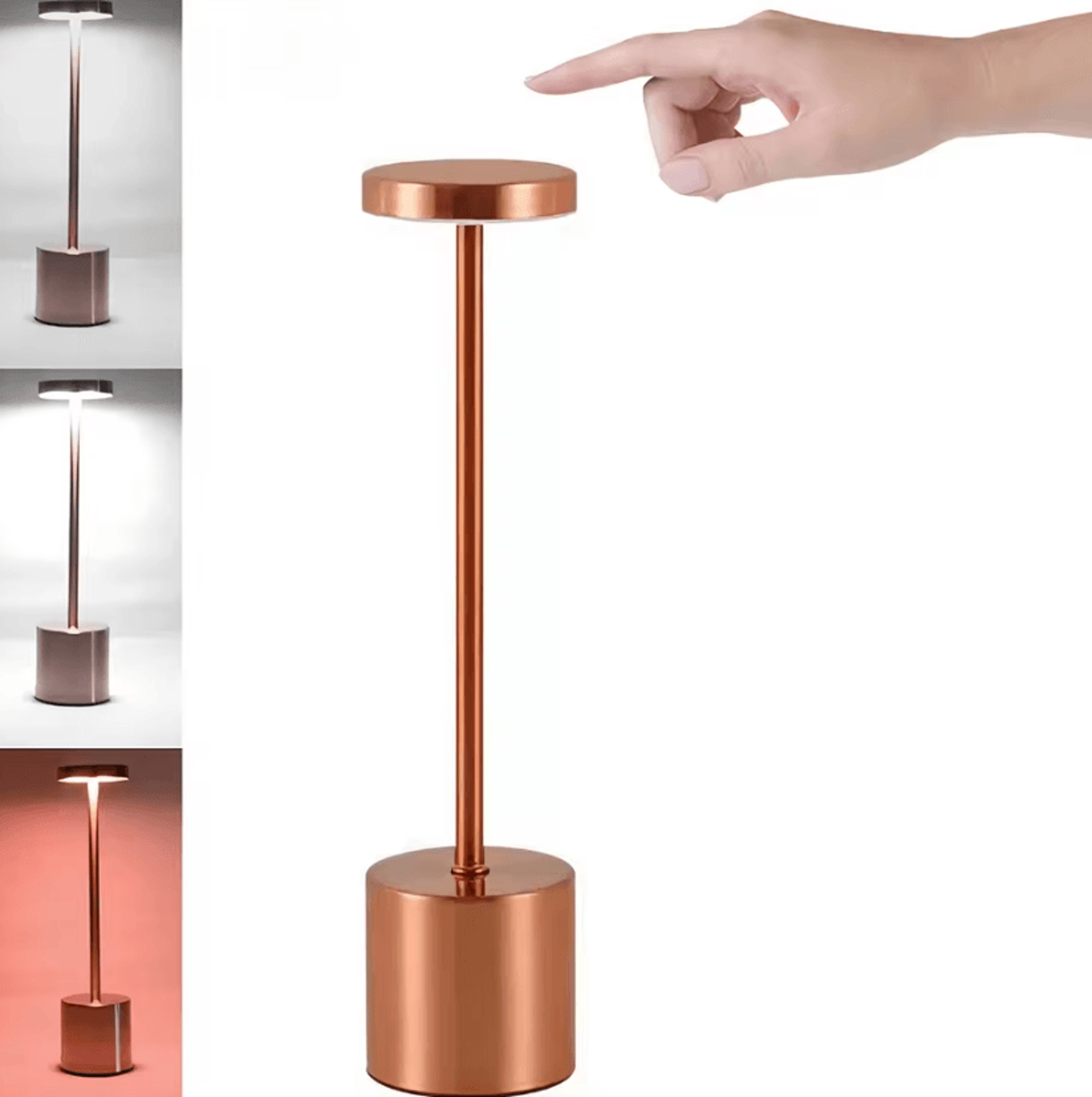 USB Rechargeable LED Table Lamp With Touch Control  Stepless Dimming For Bedroom 10