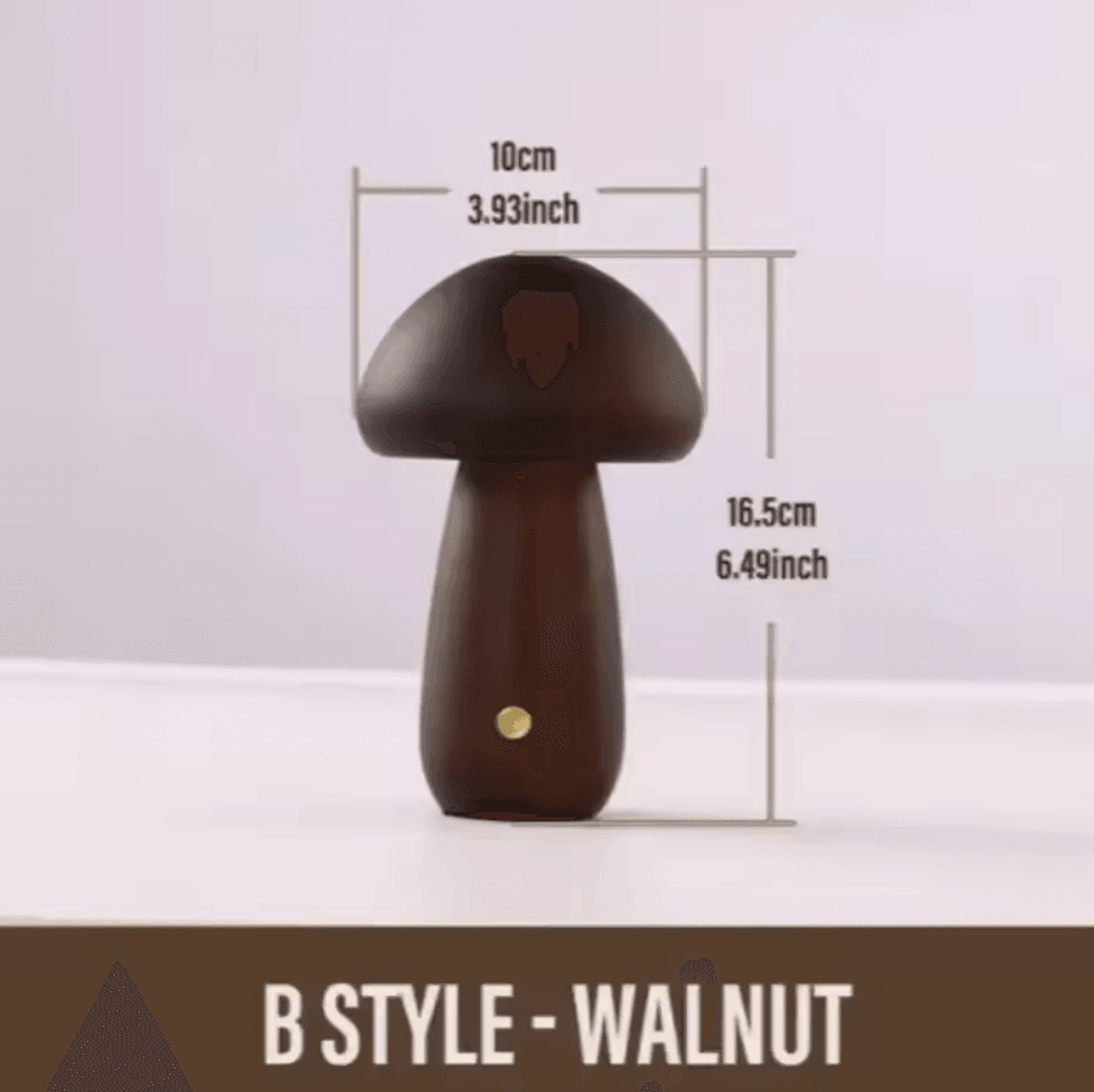 Rechargeable Mushroom Table Lamp With Touch Control  Dimmable LED Night Light 8