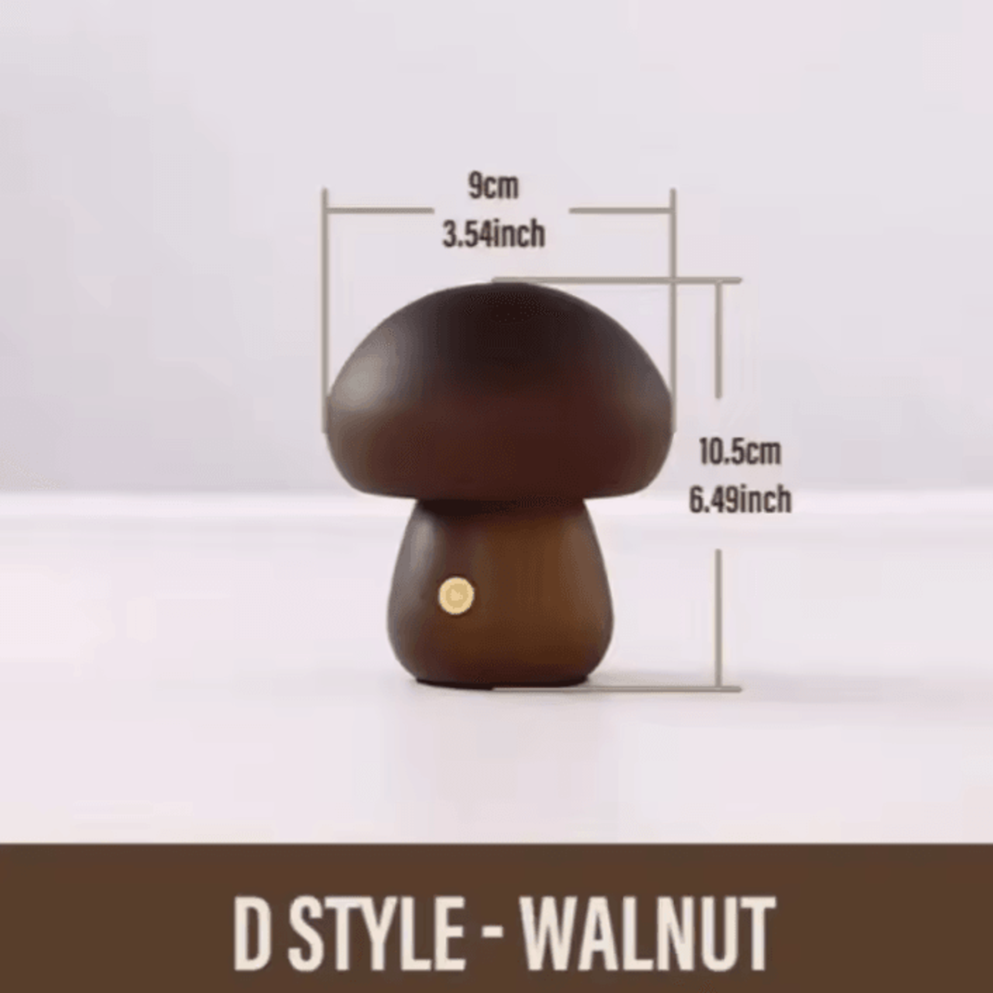 Rechargeable Mushroom Table Lamp Touch Dimmable Portable LED Bedside Light 2