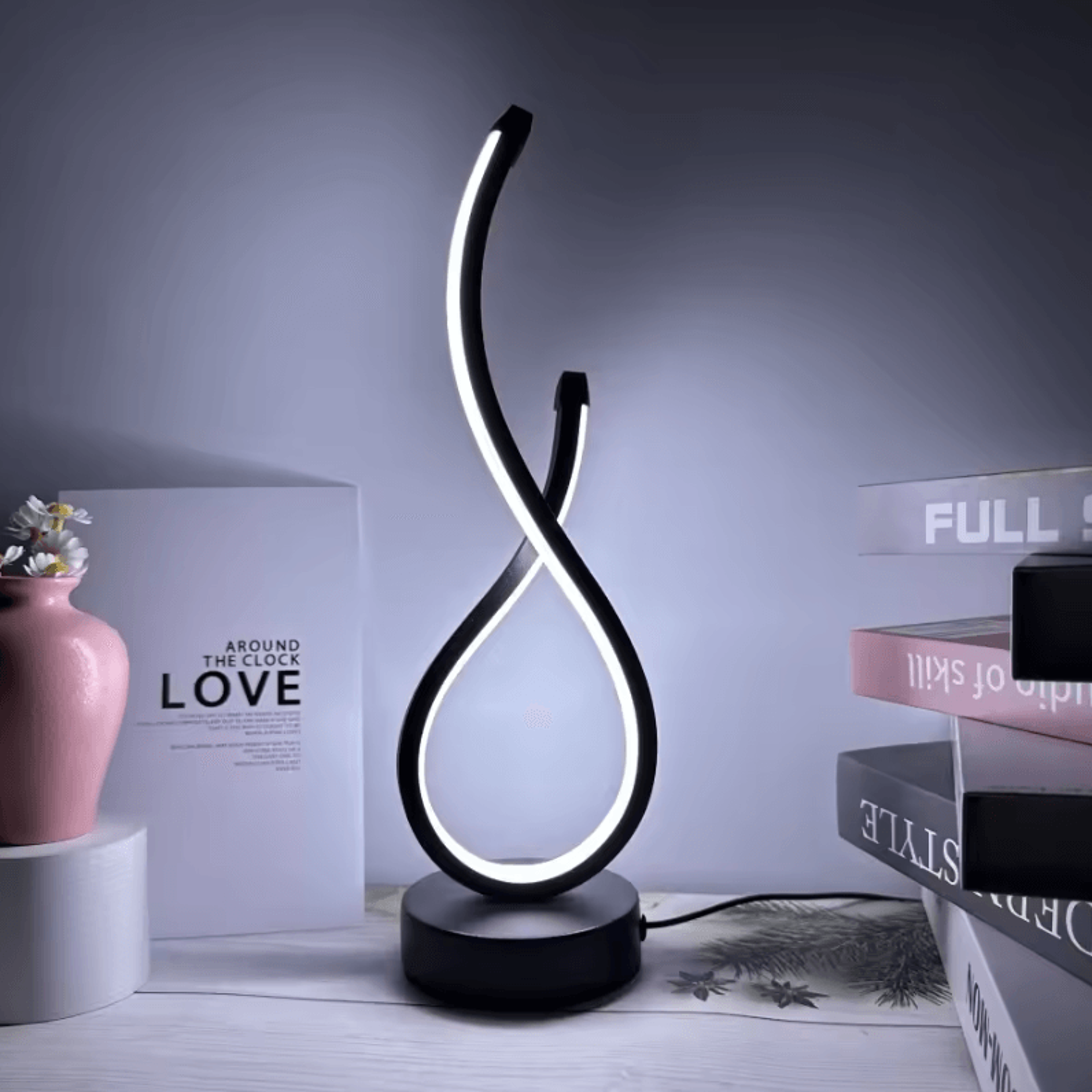 Modern LED Table Lamp Decorative Bedroom Night Light For Home  Cafe 2