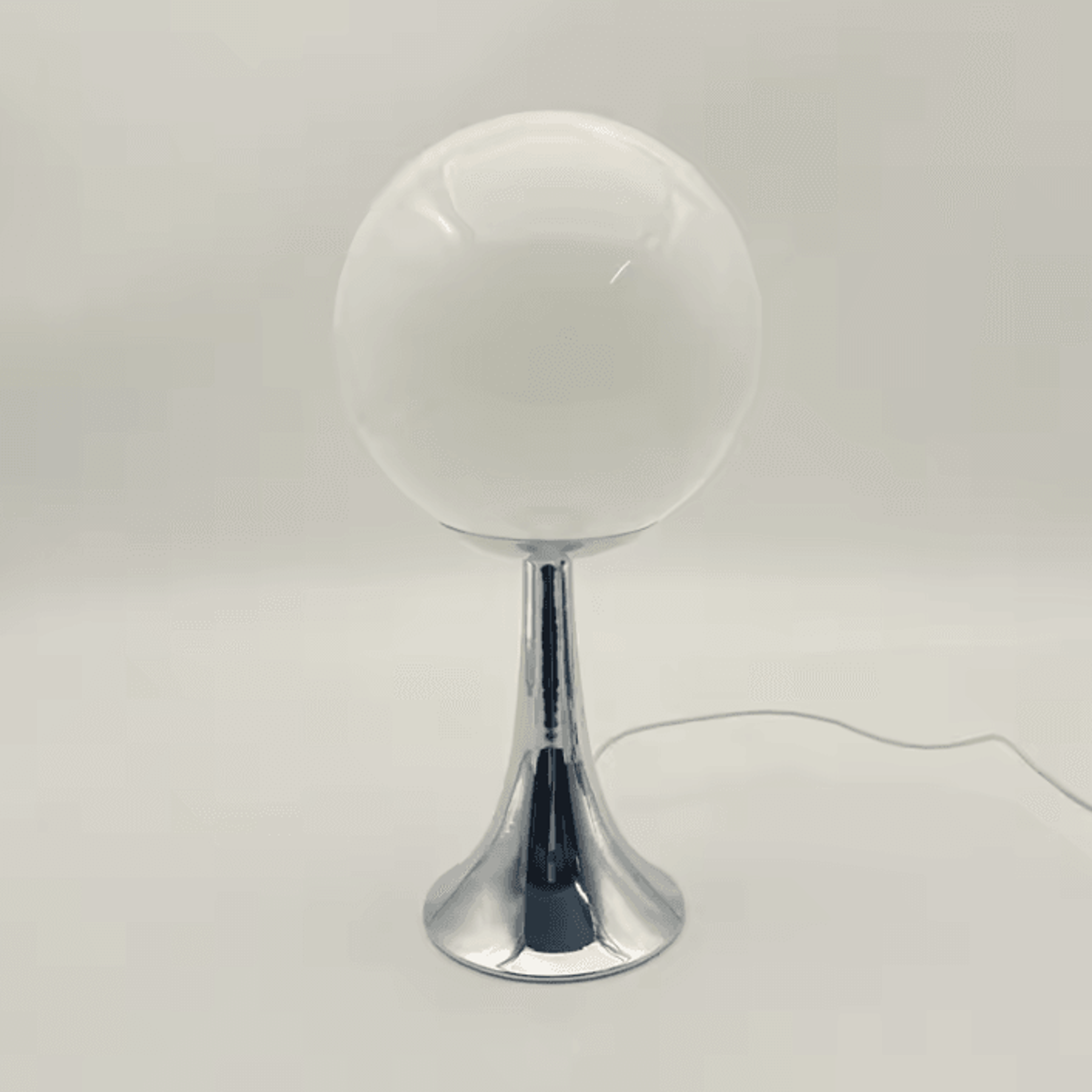 Nordic Glass Globe Table Lamp 3 Color Dimmable Ambient Bedside Light 3