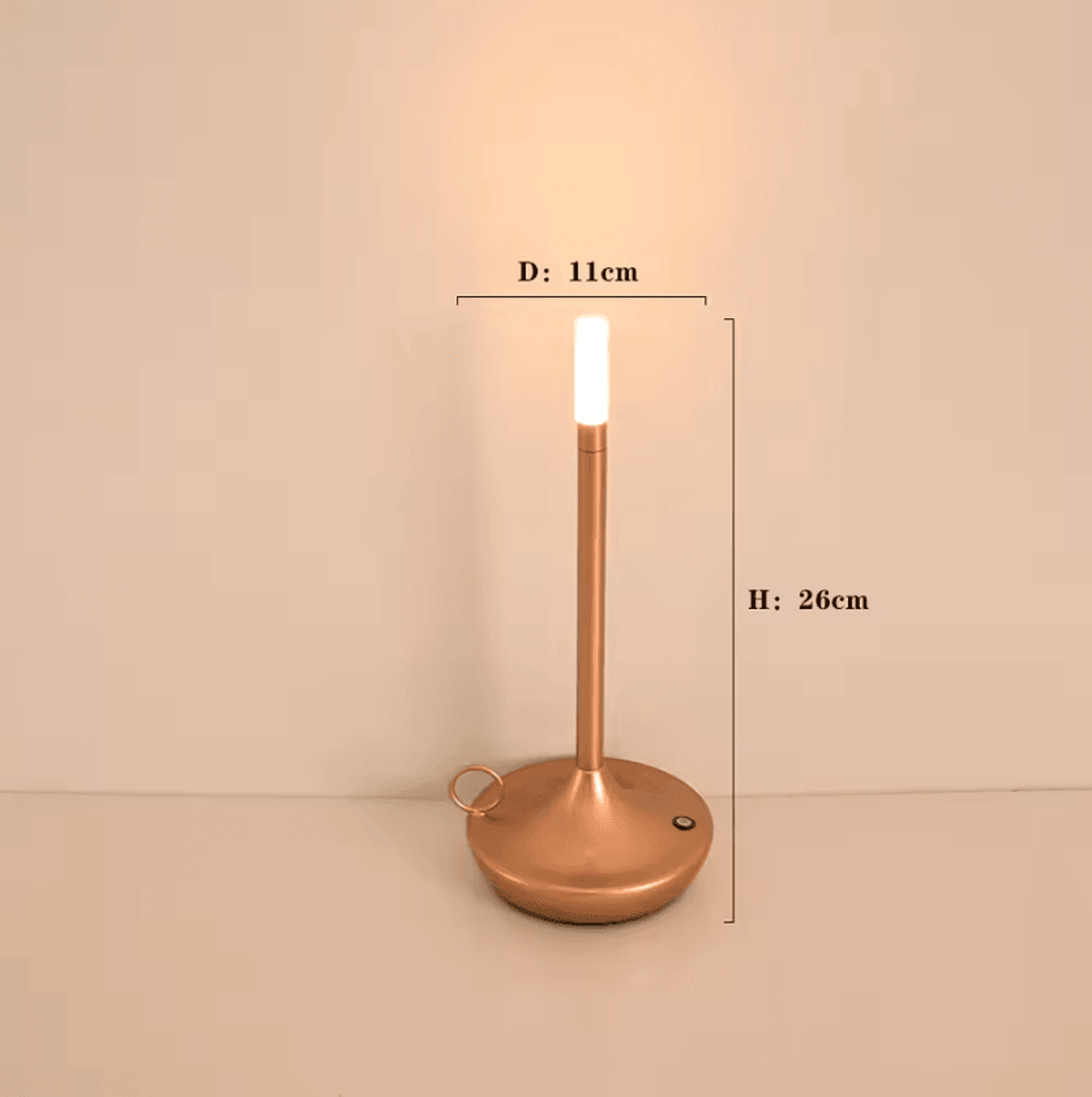 Rechargeable Candlelight Atmosphere Table Lamp Touch LED Bedside Light 6
