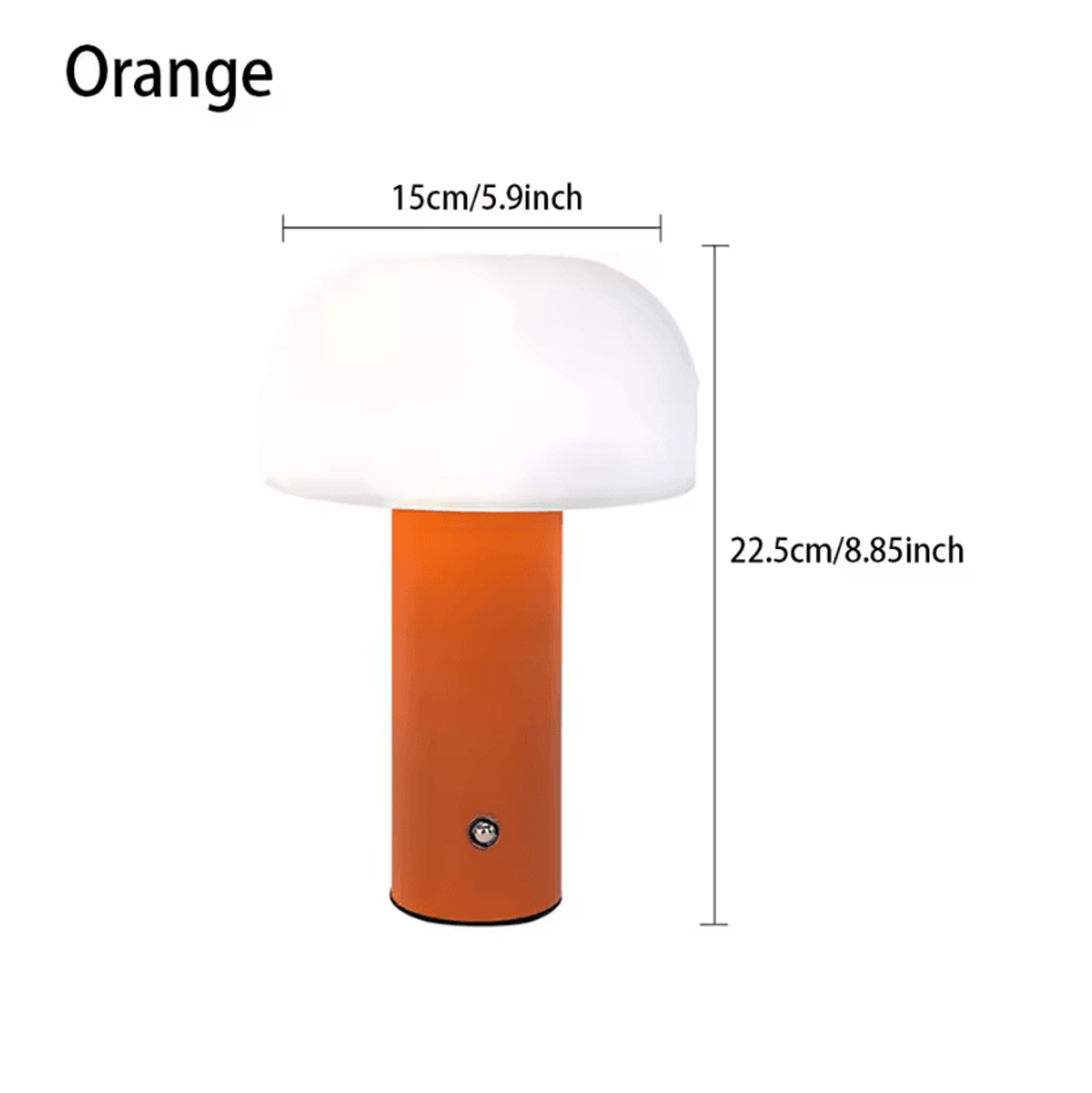 Rechargeable Mushroom LED Table Lamp 3 Color Dimmable Bedside Night Light 4