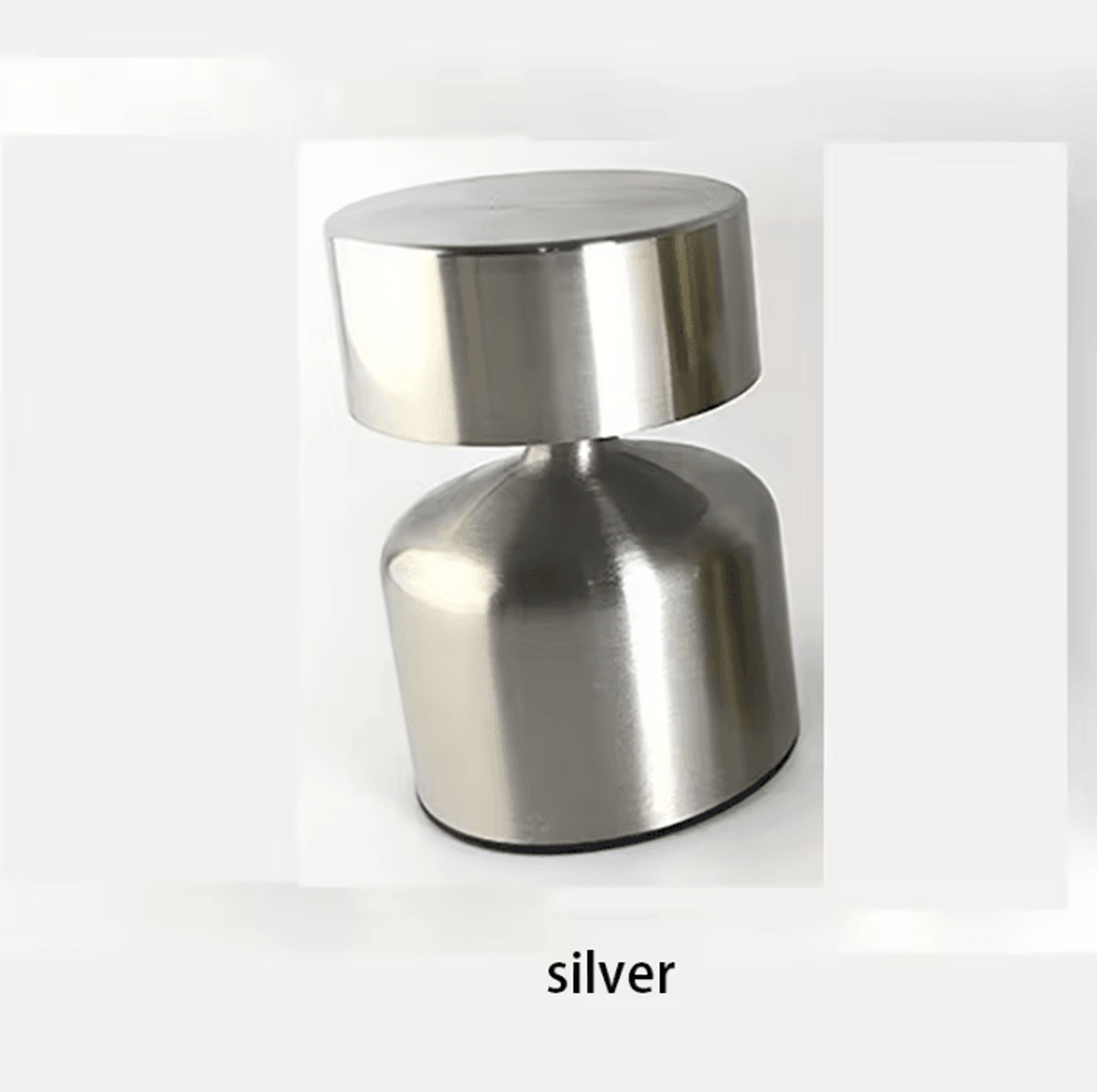 Rechargeable Metal Dumbbell Table Lamp Modern LED Bedside Atmosphere Light 5