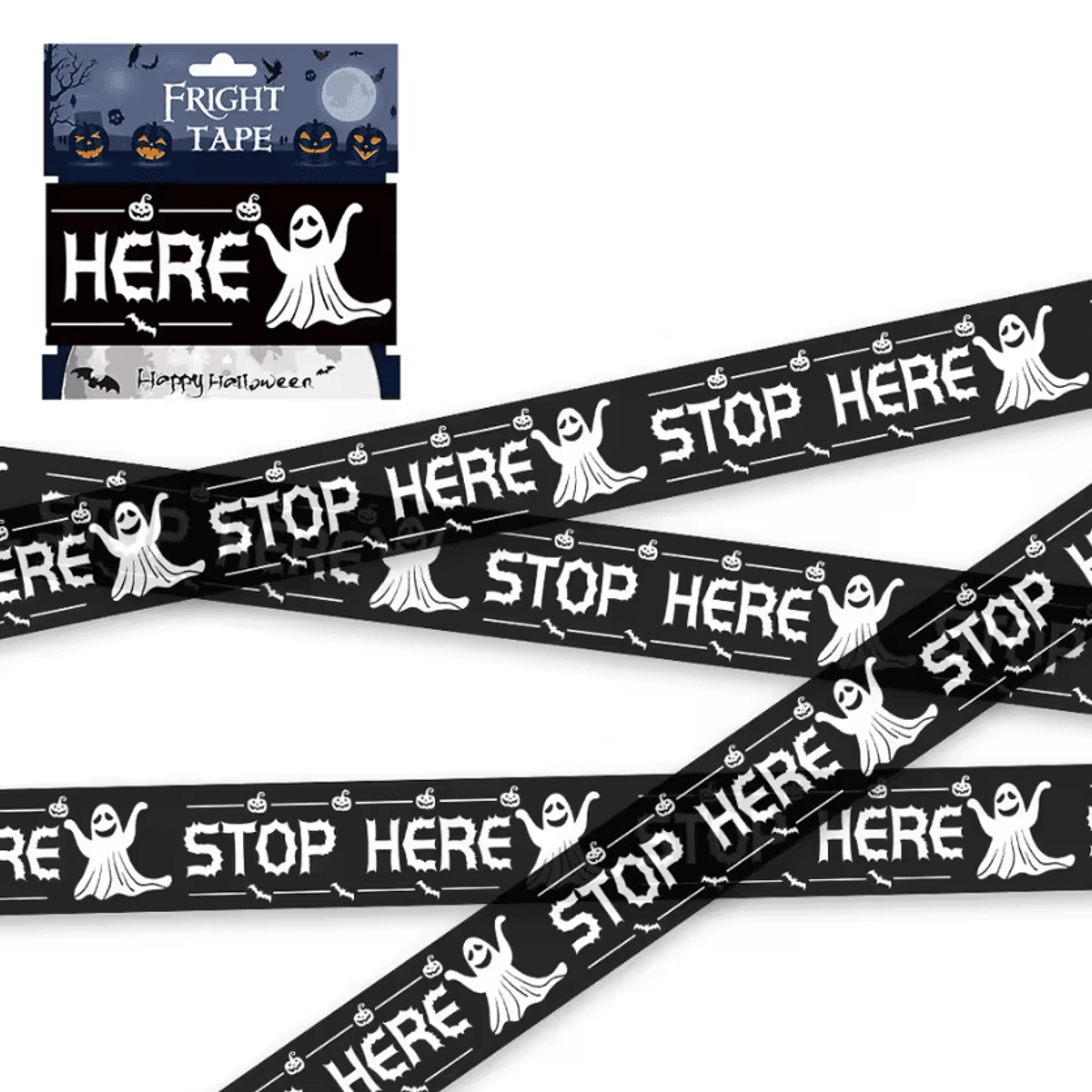 Halloween Skull Warning Tape Decoration Scary Party Barrier Prop 4
