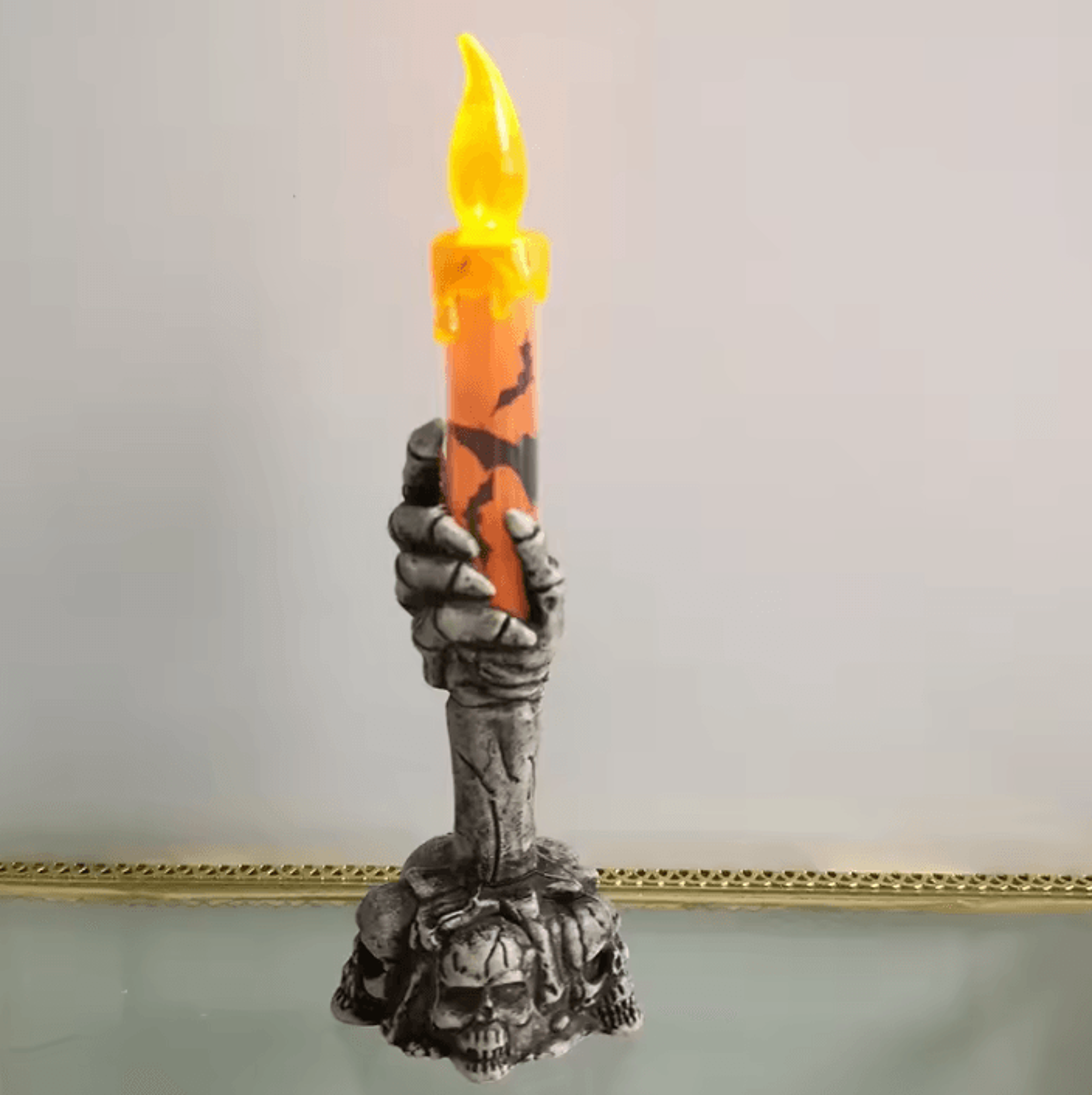 Halloween LED Skeleton Hand Candle Light Ghost Decoration Lamp 4