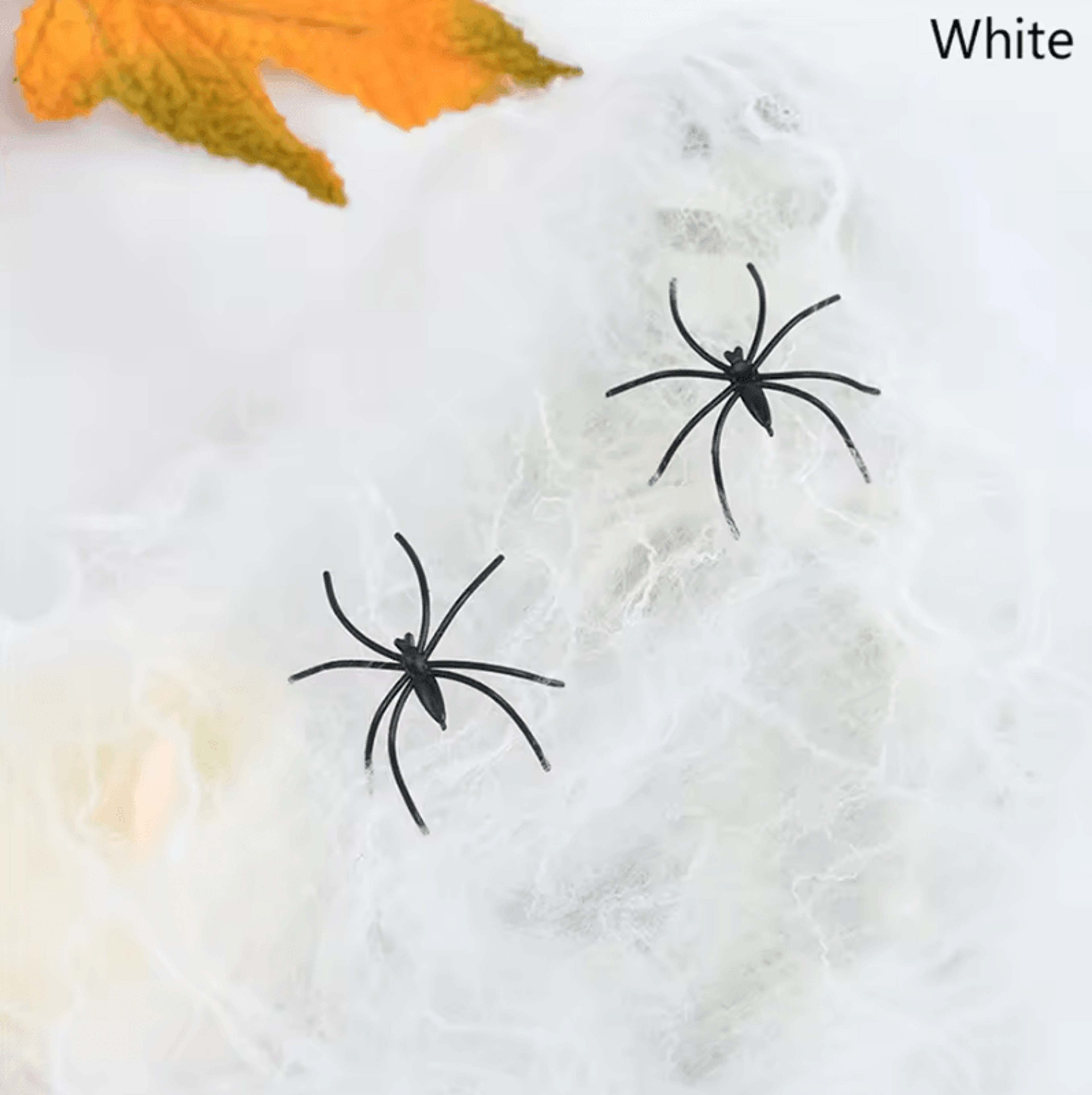 White Stretch Spider Web Halloween Decoration Artificial Cobweb Party Decor 3