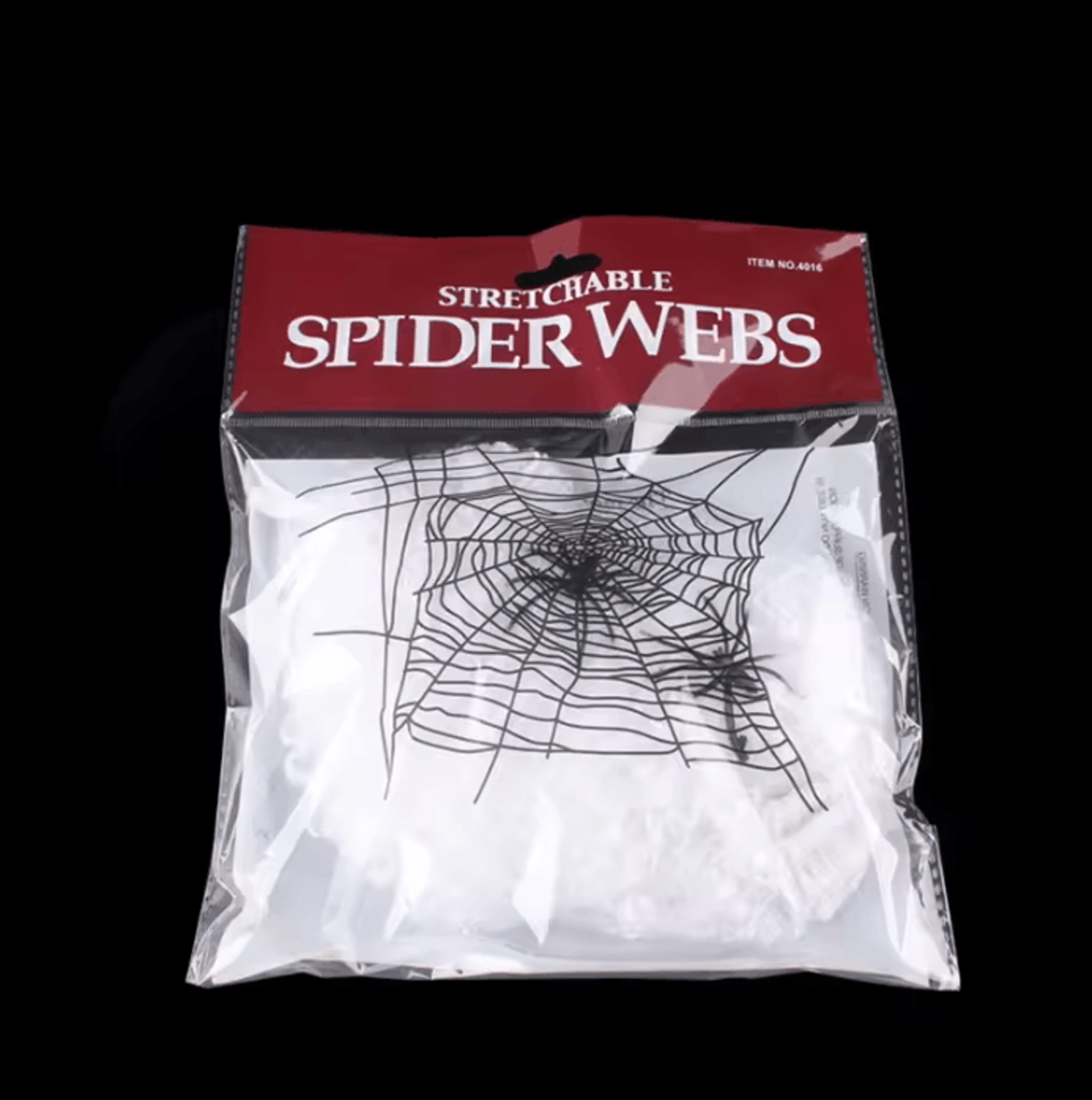 White Stretchy Halloween Spider Web Decoration Haunted House Cobweb Prop 4
