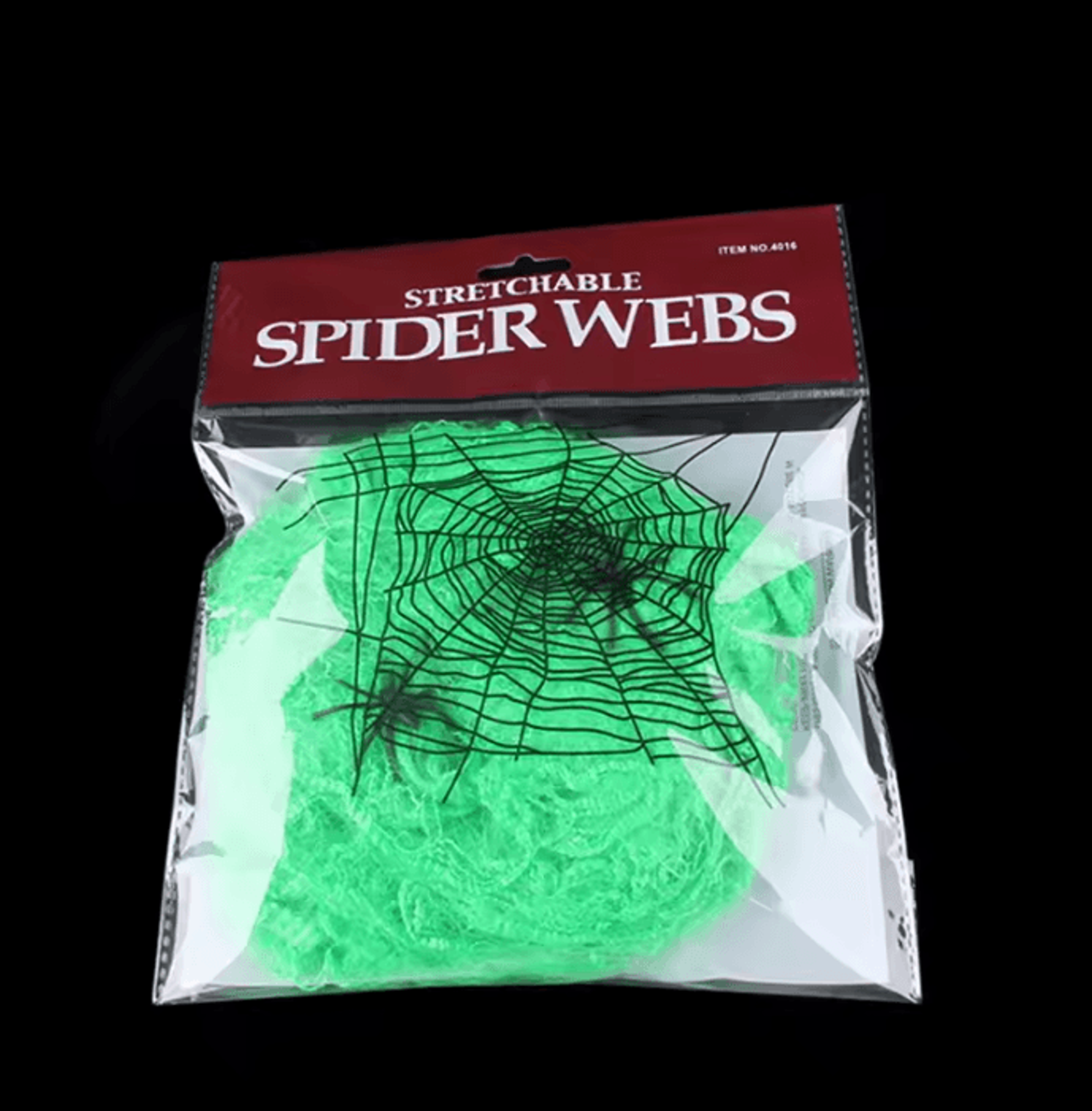 White Stretchy Halloween Spider Web Decoration Haunted House Cobweb Prop 5