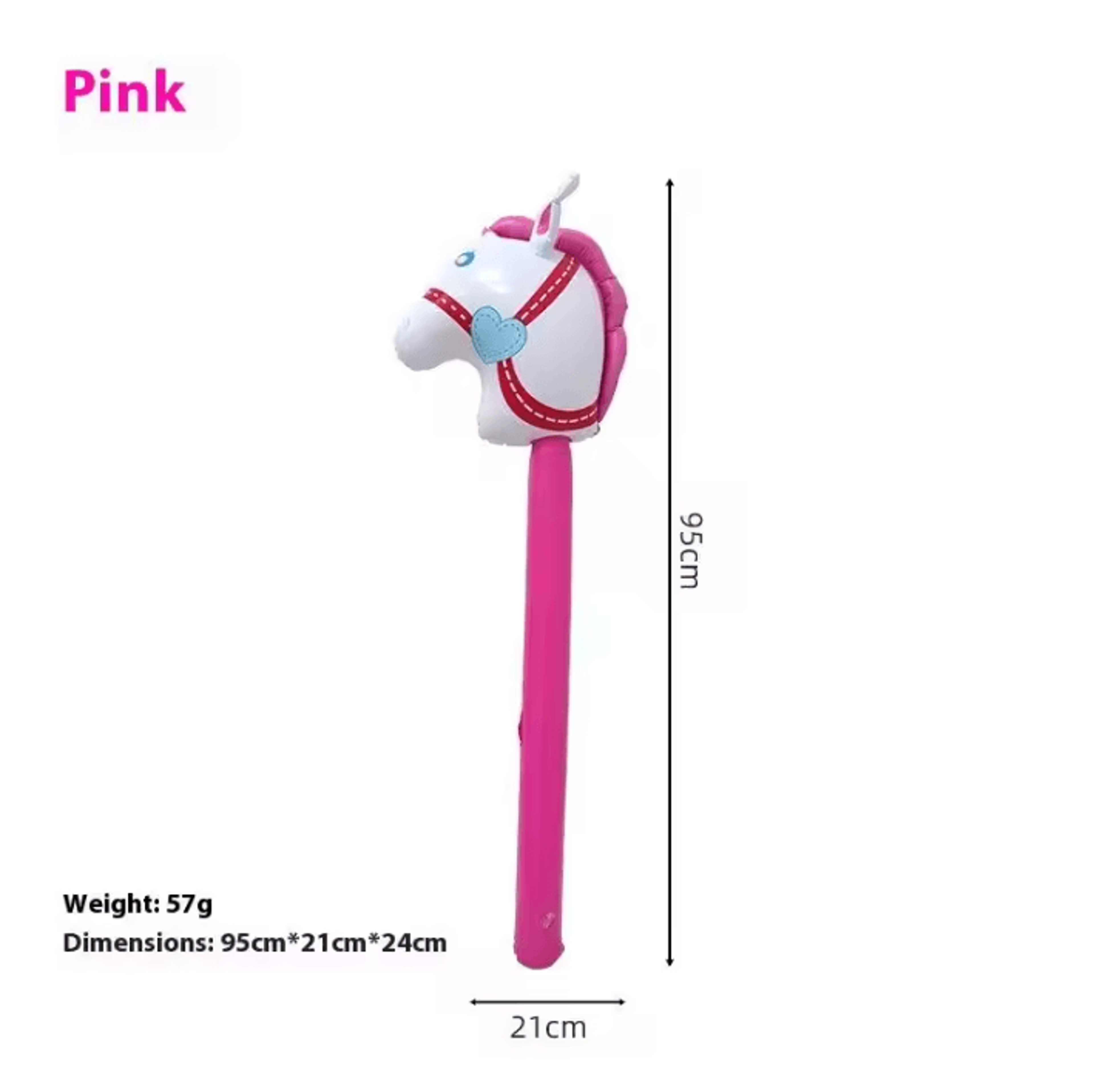 Inflatable Horse Head Stick Toy  Inflatable Horse Stick Balloon For Halloween  Costume Parties 4