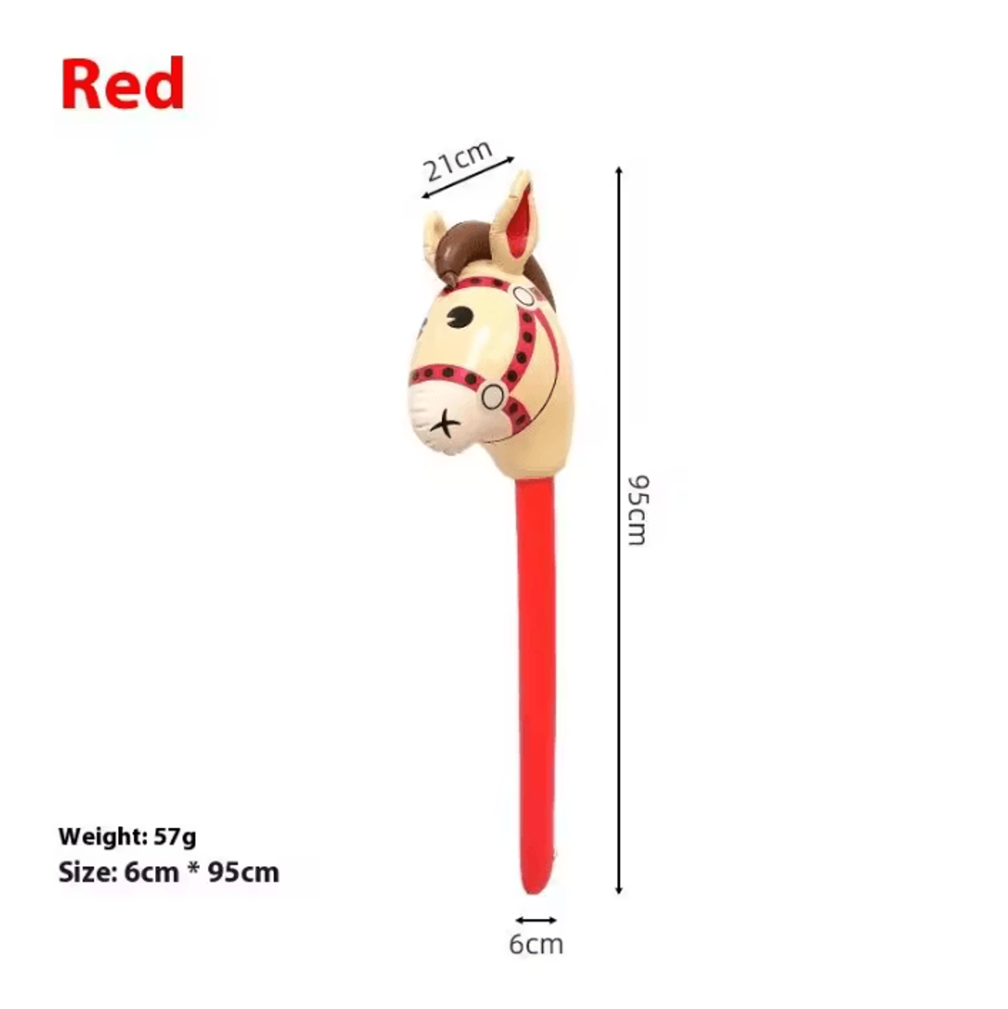 Inflatable Horse Head Stick Toy  Inflatable Horse Stick Balloon For Halloween  Costume Parties 5