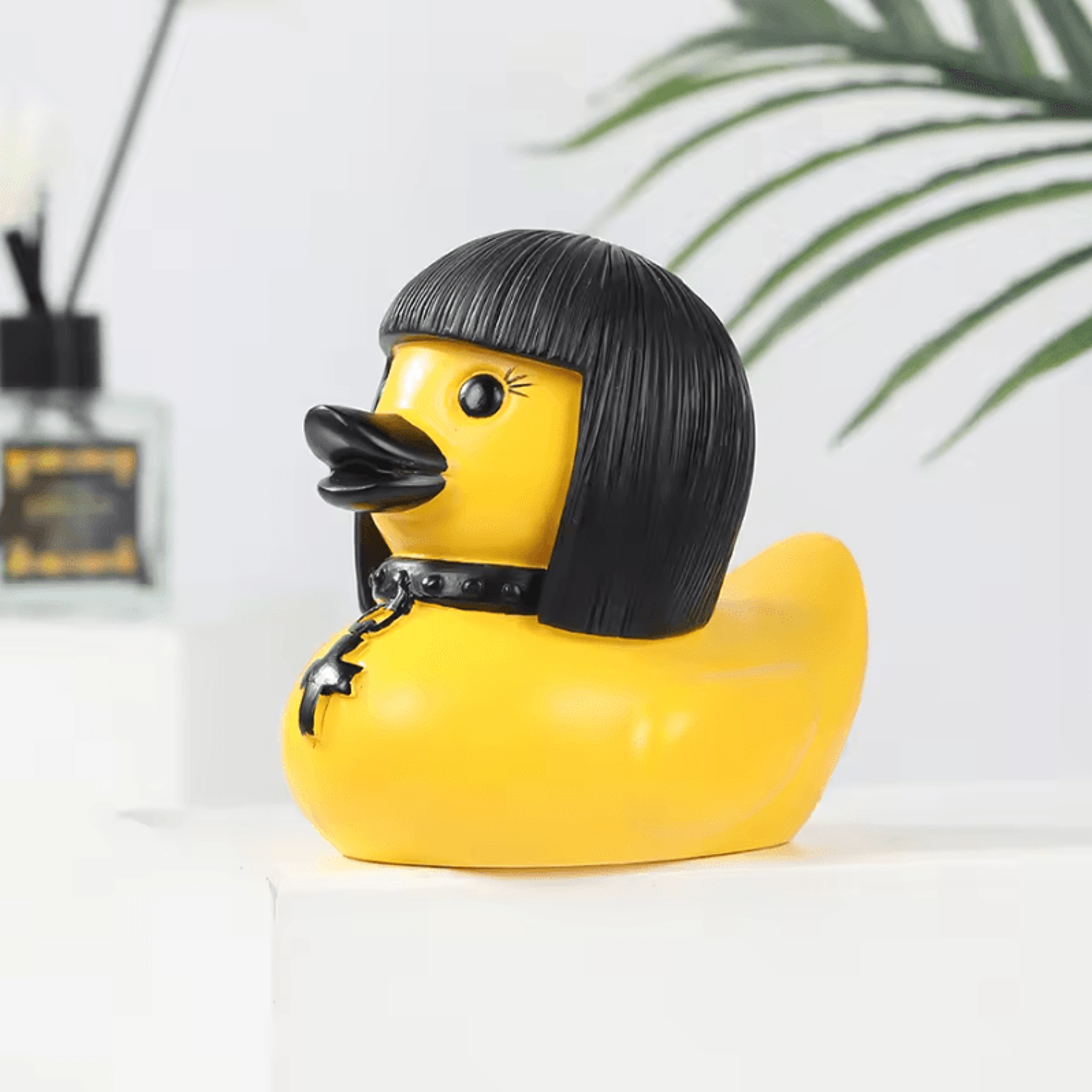 Dark Gothic Duck Sculpture  Gothic Duck Statue Resin Collectible For Alternative Home Decor 6
