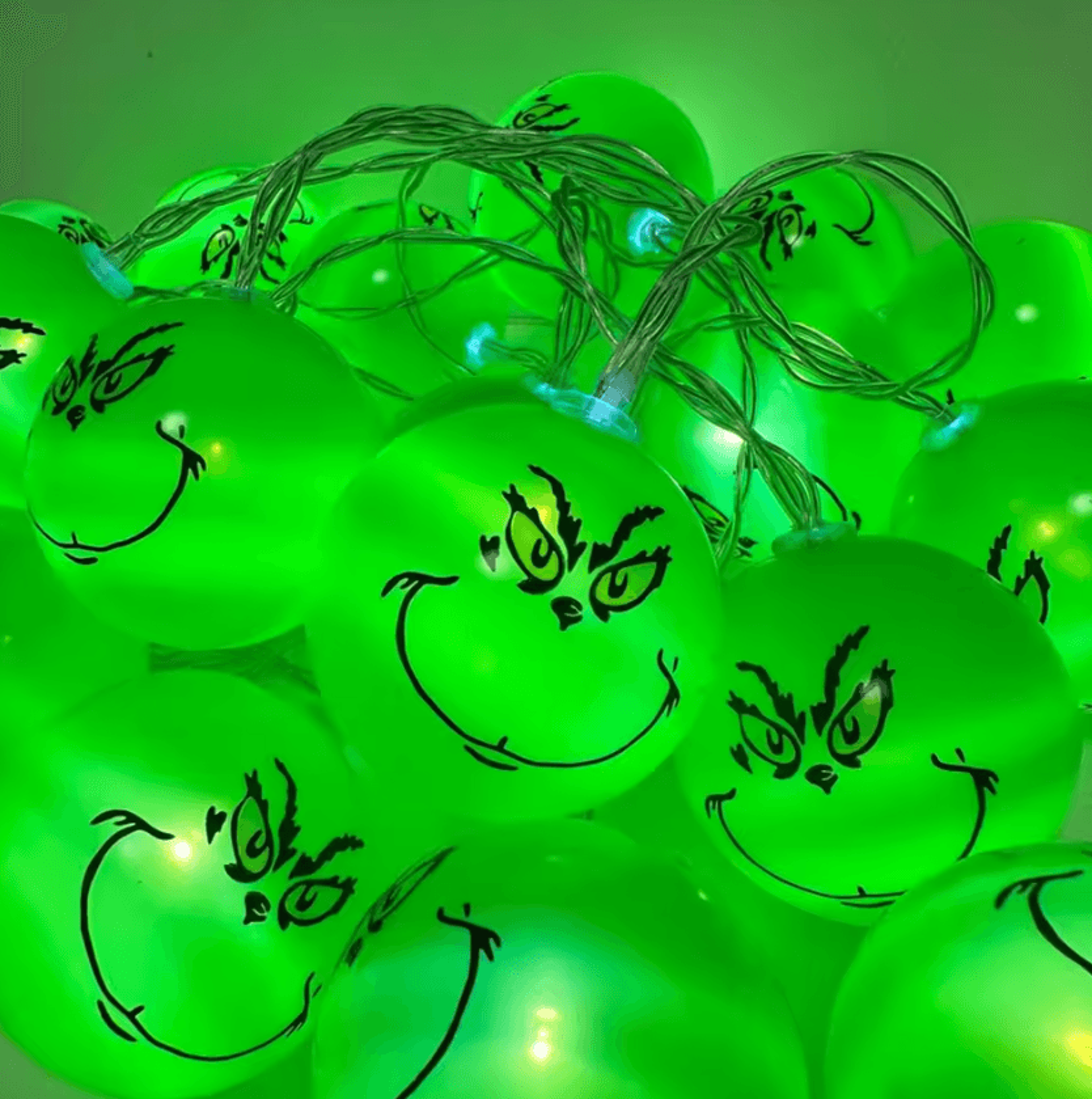 Green Eyeball String Lights  Halloween String Lights For Party Home  Holiday Decorations 4