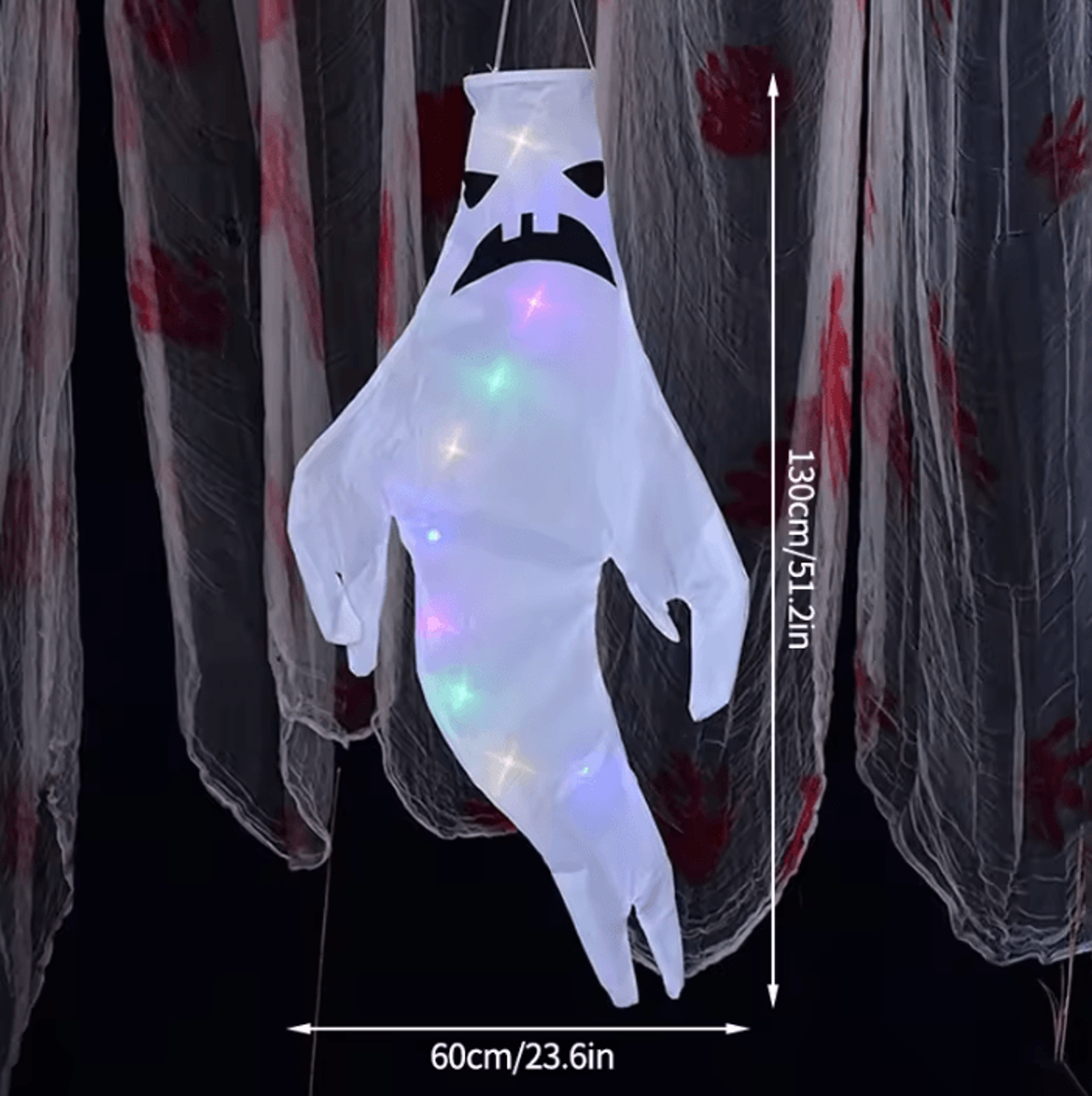LED Hanging Ghost Decoration  Hanging Ghost Decoration LightUp Halloween Decor For Home Yard  Parti 1