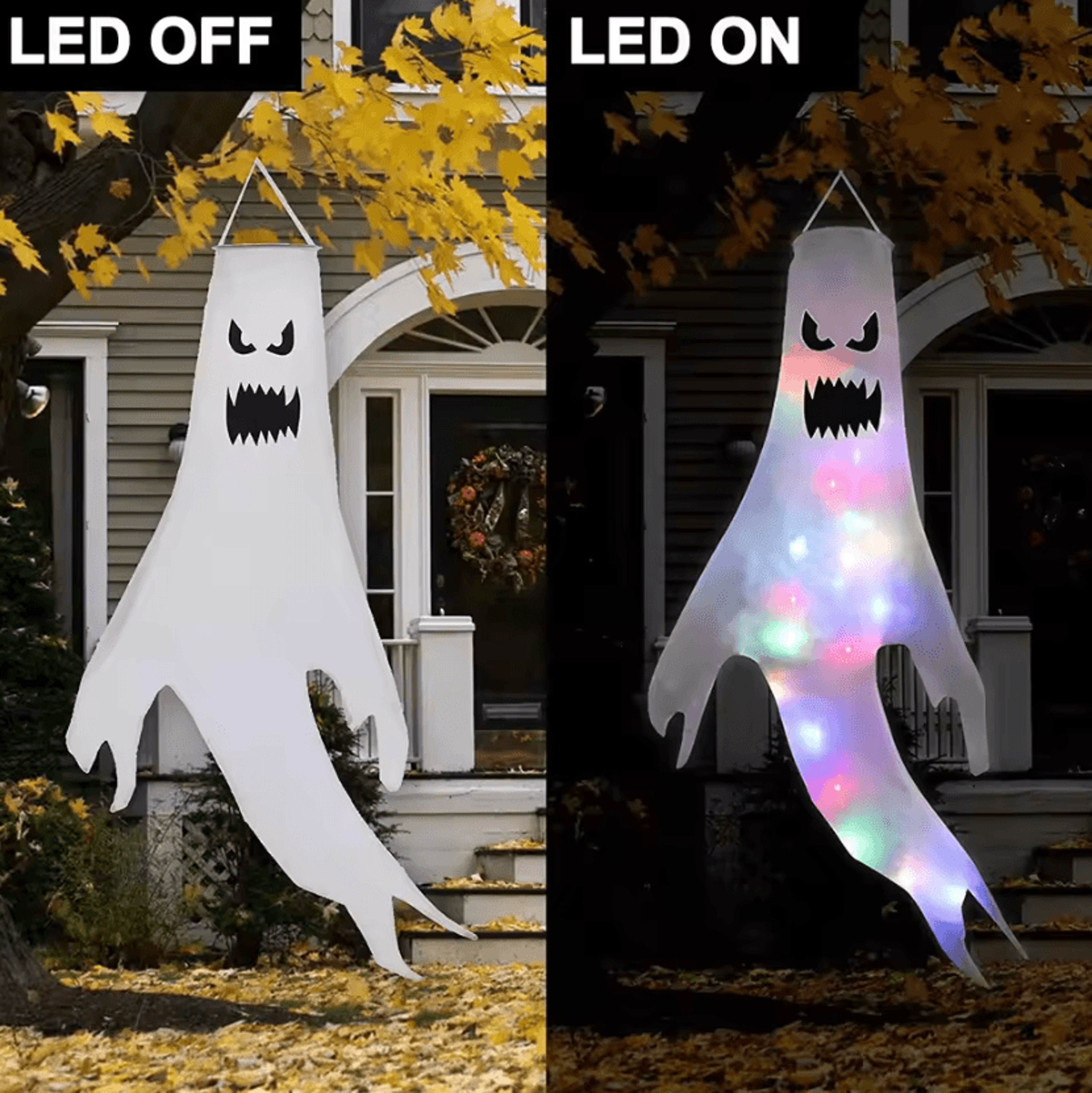 LED Hanging Ghost Decoration  Hanging Ghost Decoration LightUp Halloween Decor For Home Yard  Parti 3