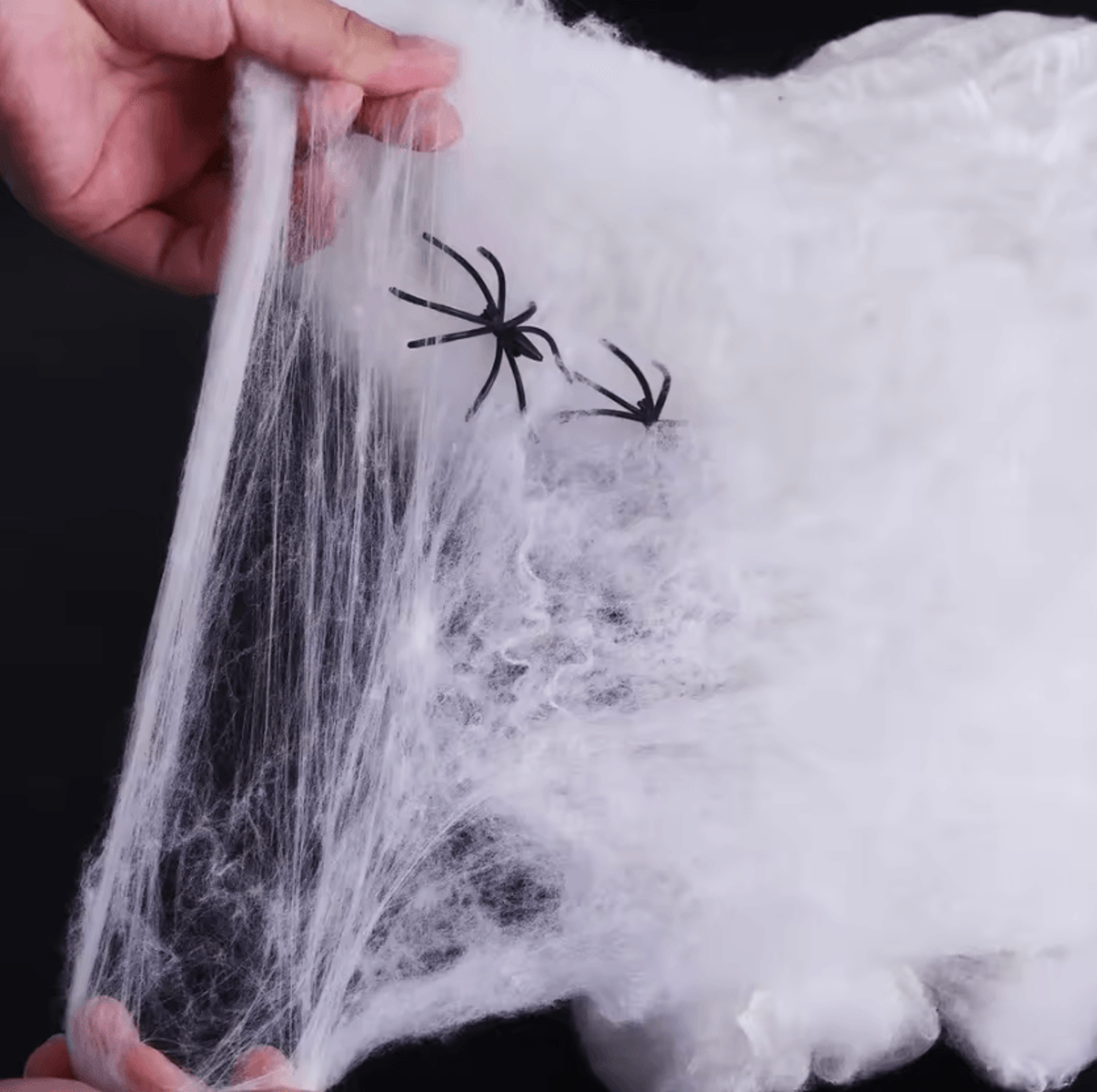 Artificial Stretchy Spider Web  Halloween Spider Web Decoration For Haunted Houses  Spooky Party Sc 1