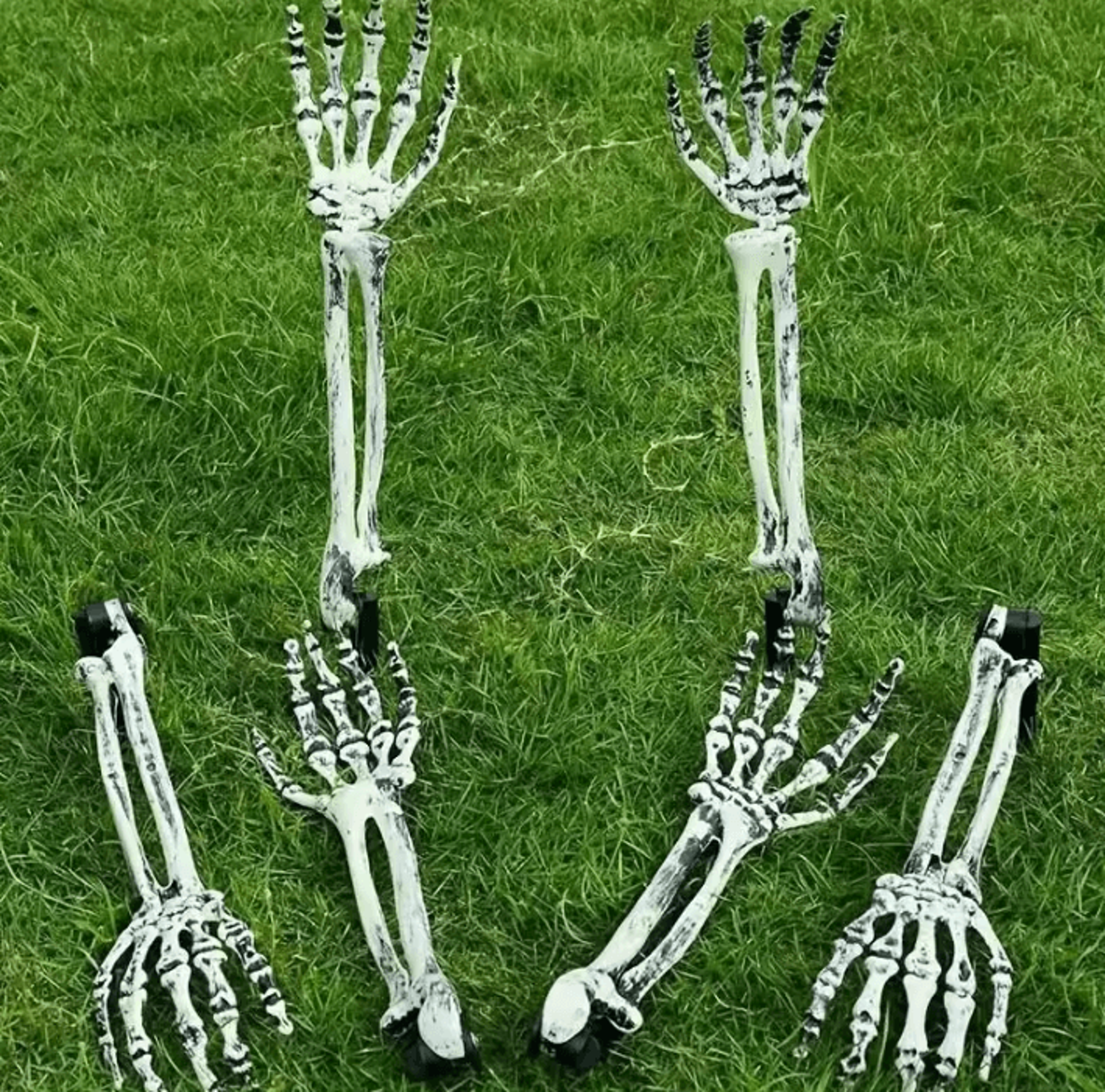 Skeleton Bone Garden Stakes  Skeleton Garden Stakes Skull  Hand Halloween Yard Decorations 2