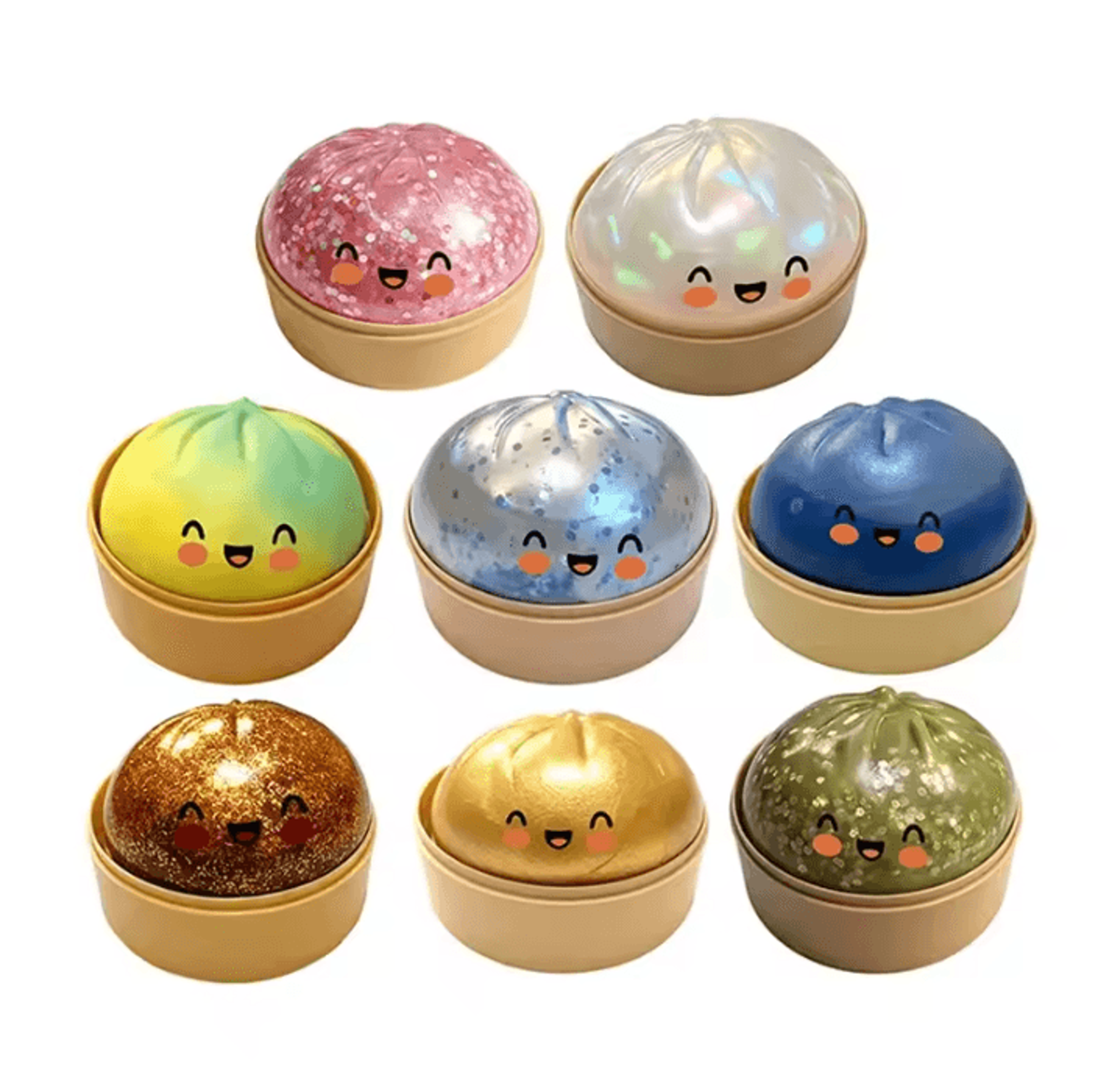 Slow Rebound Dumpling Stress Ball  Dumpling Stress Ball Soft Squeeze Toy For Relaxation  Desk Decor 0