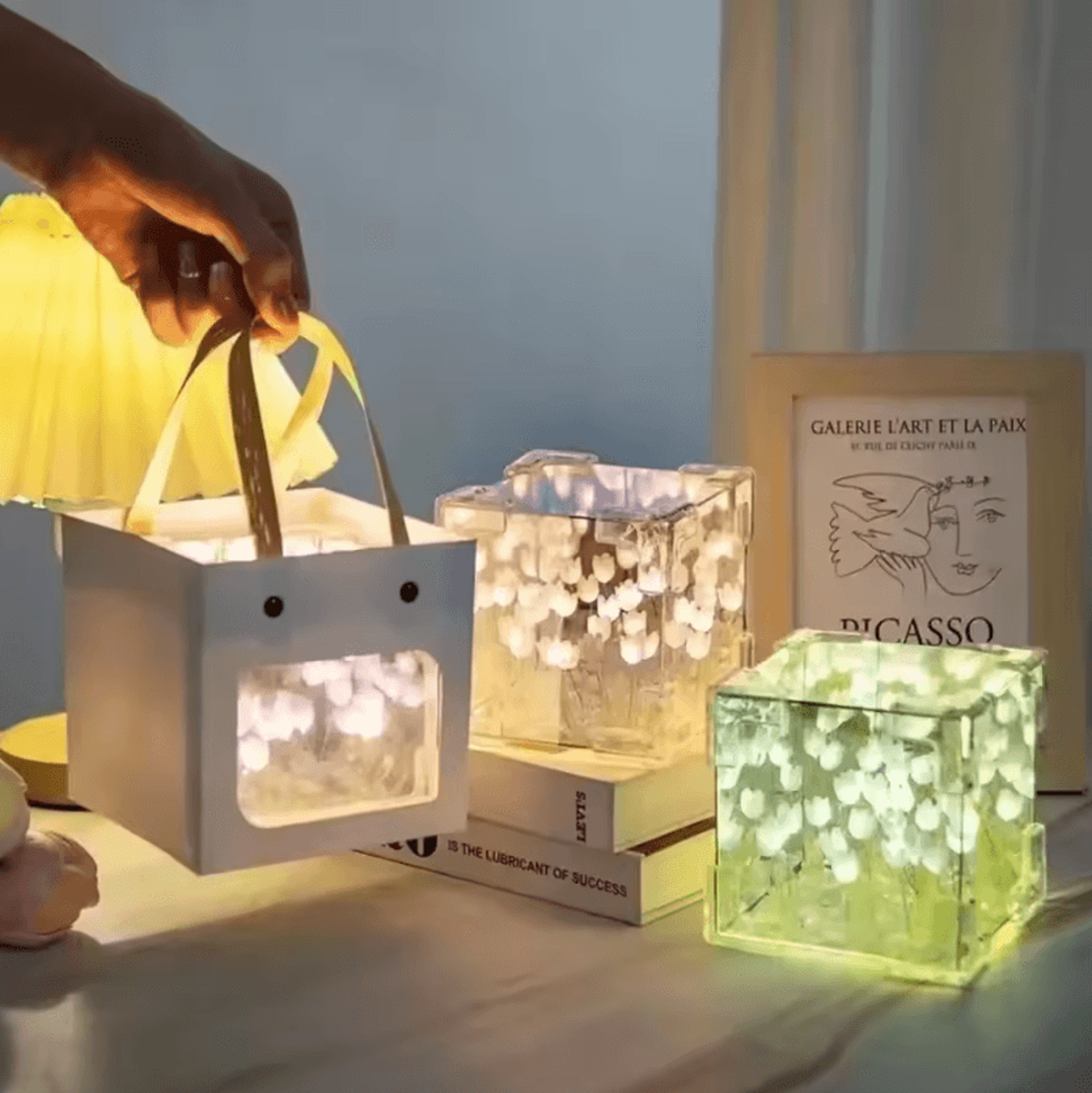 DIY Tulip Cube Night Light Kit  Tulip Night Light Creative DIY Lamp Kit For Romantic Room Decor 1
