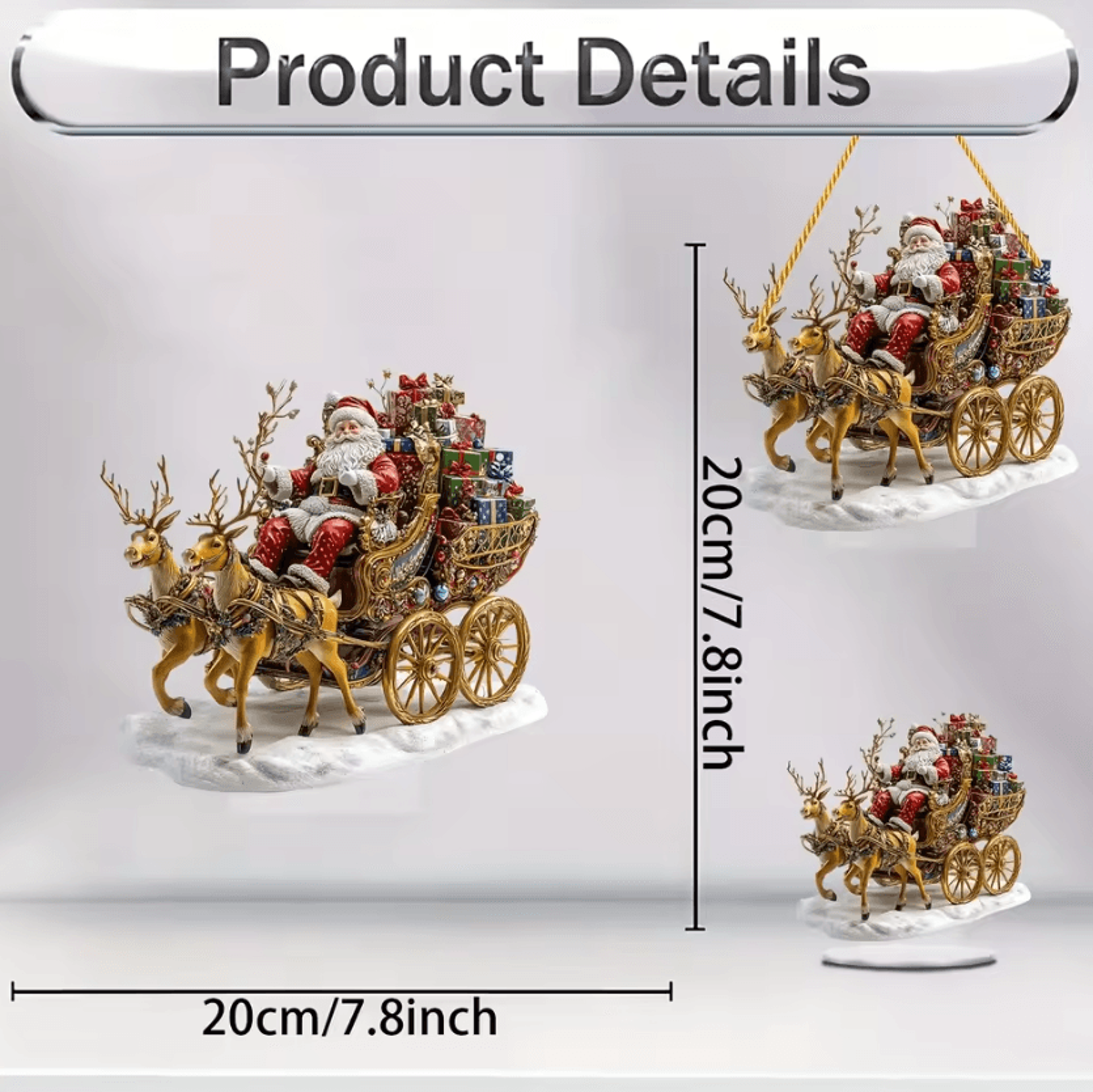 Boho Christmas Wooden Desktop Decor  Christmas Table Decoration Bohemian Christmas Ornament For Hom 10