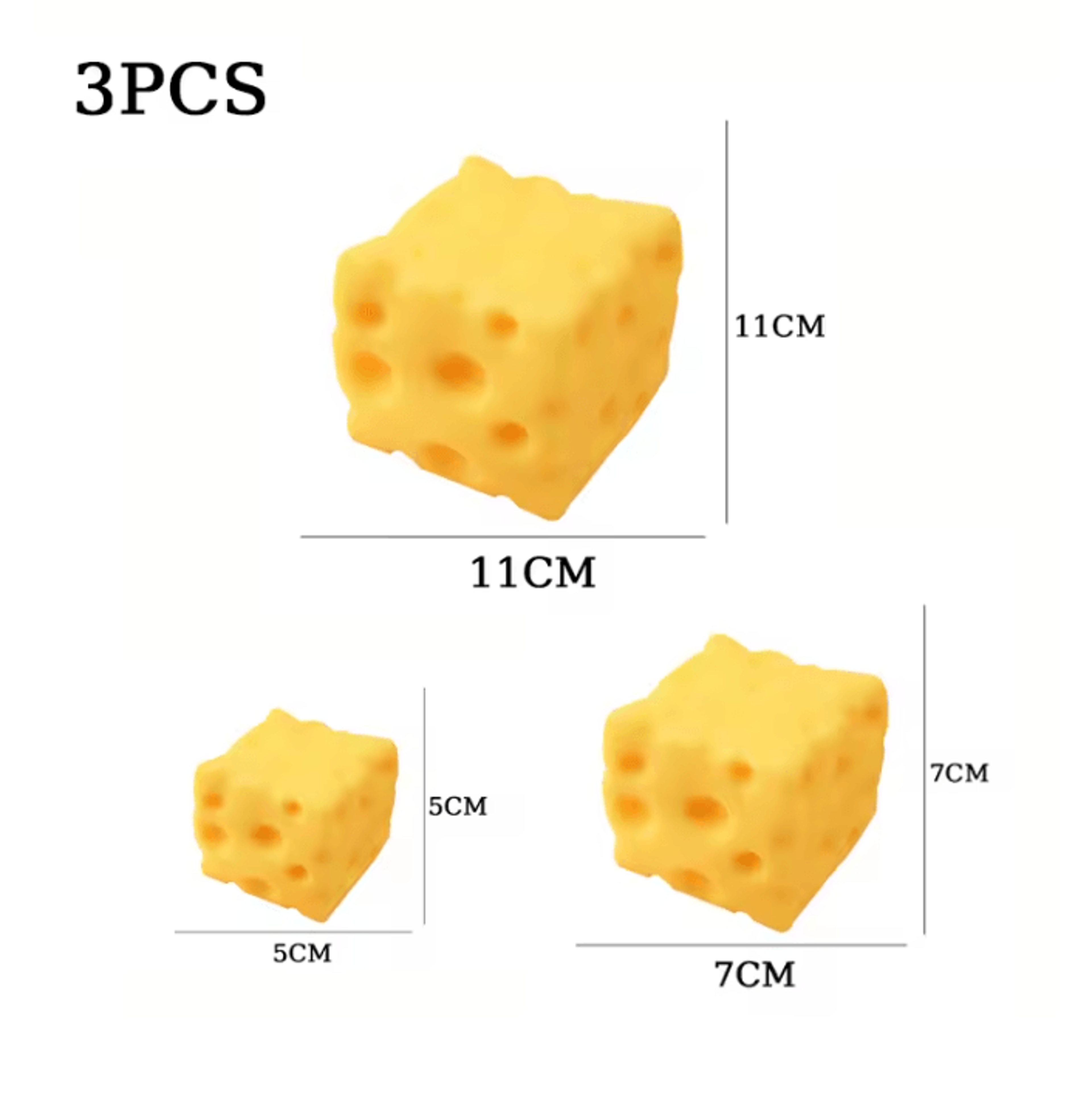 Giant Cheese Squishy Fidget Toy  Cheese Squishy Toy Slow Rising Squishy For Stress Relief  Sensory  6