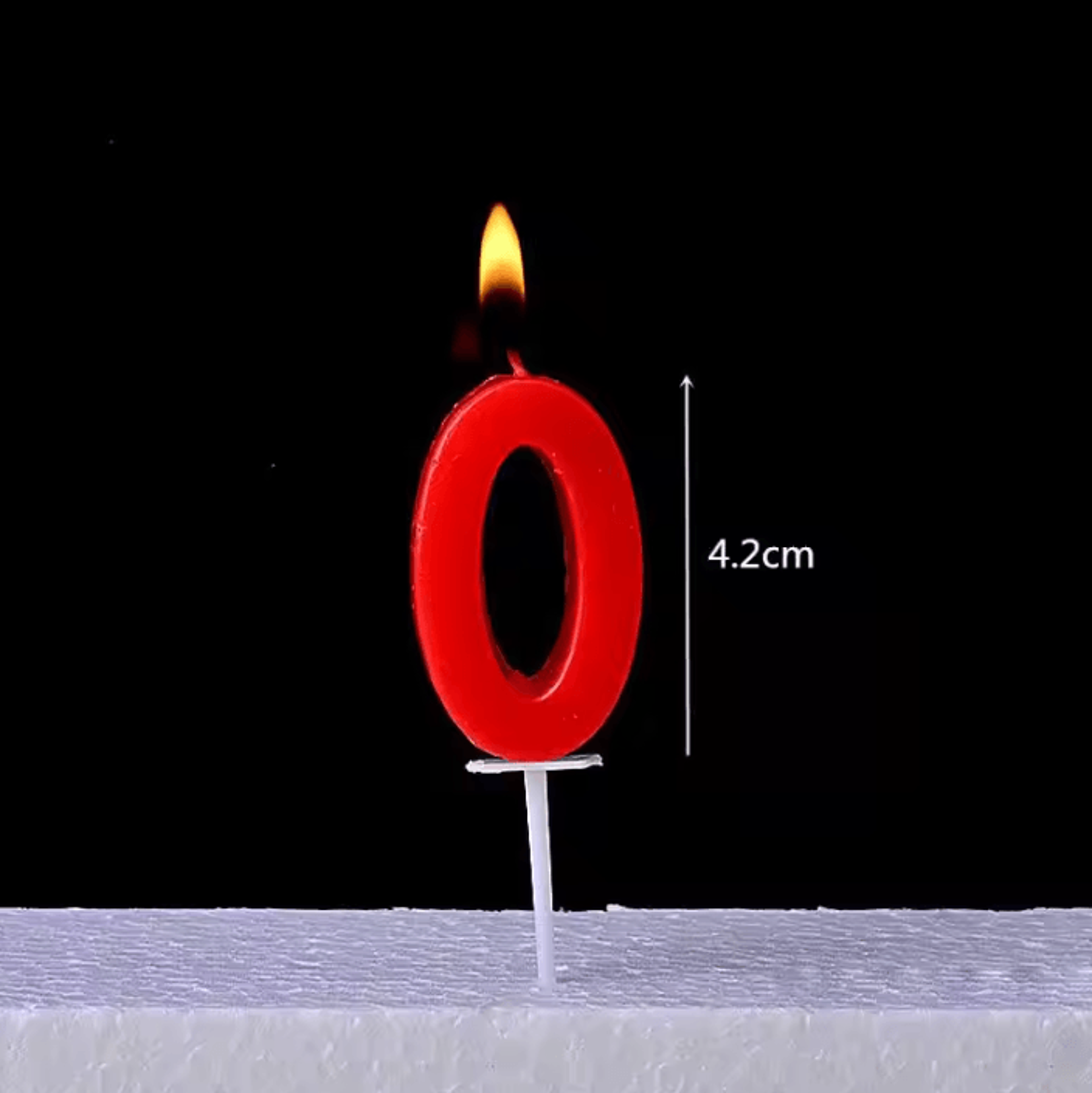 Black Number Birthday Candle 09  Stylish Numeral Cake Candle For Parties 1
