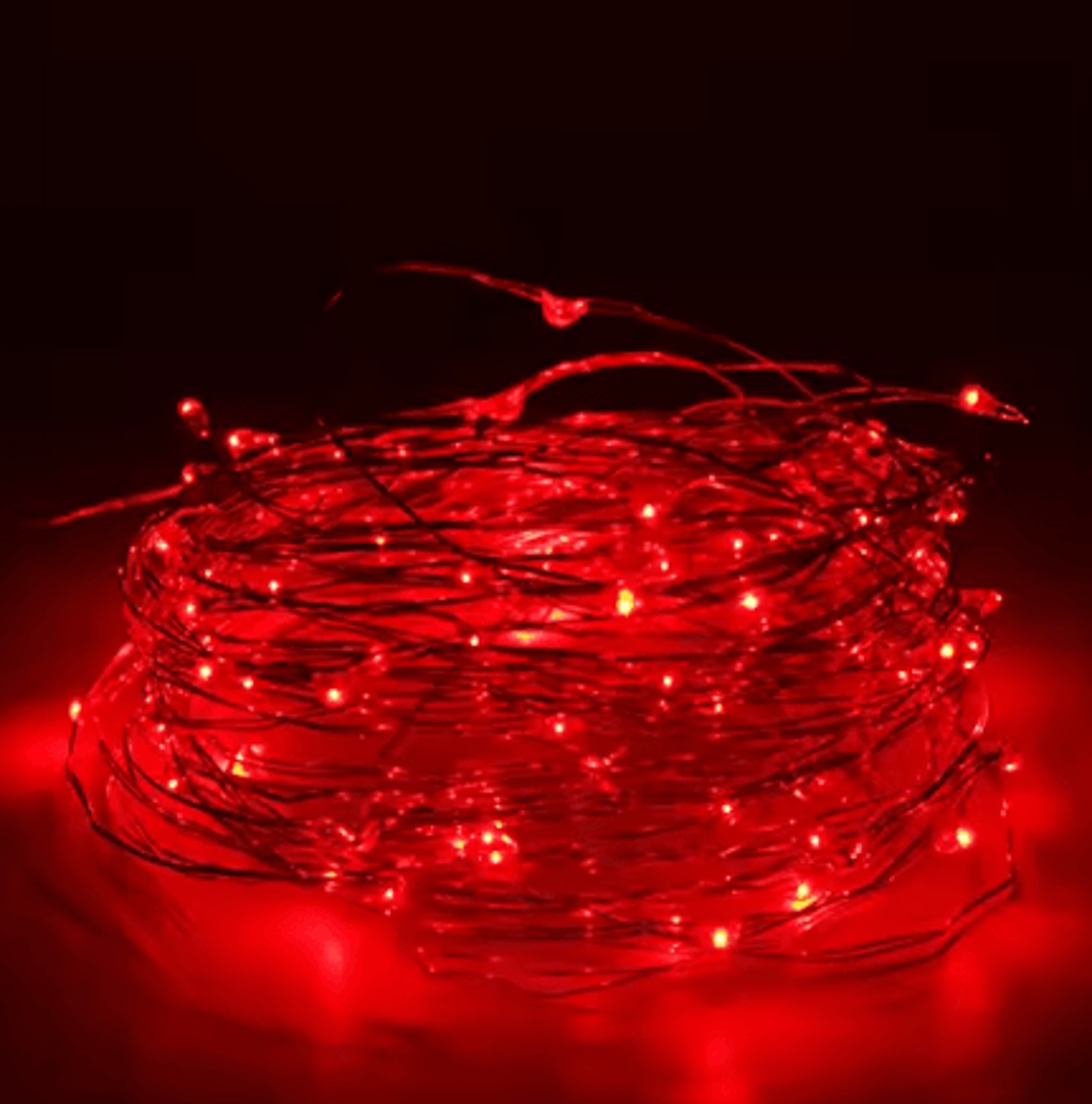 10Pcs Copper Wire LED Fairy String Lights  Battery Powered Holiday  Party Decor 5