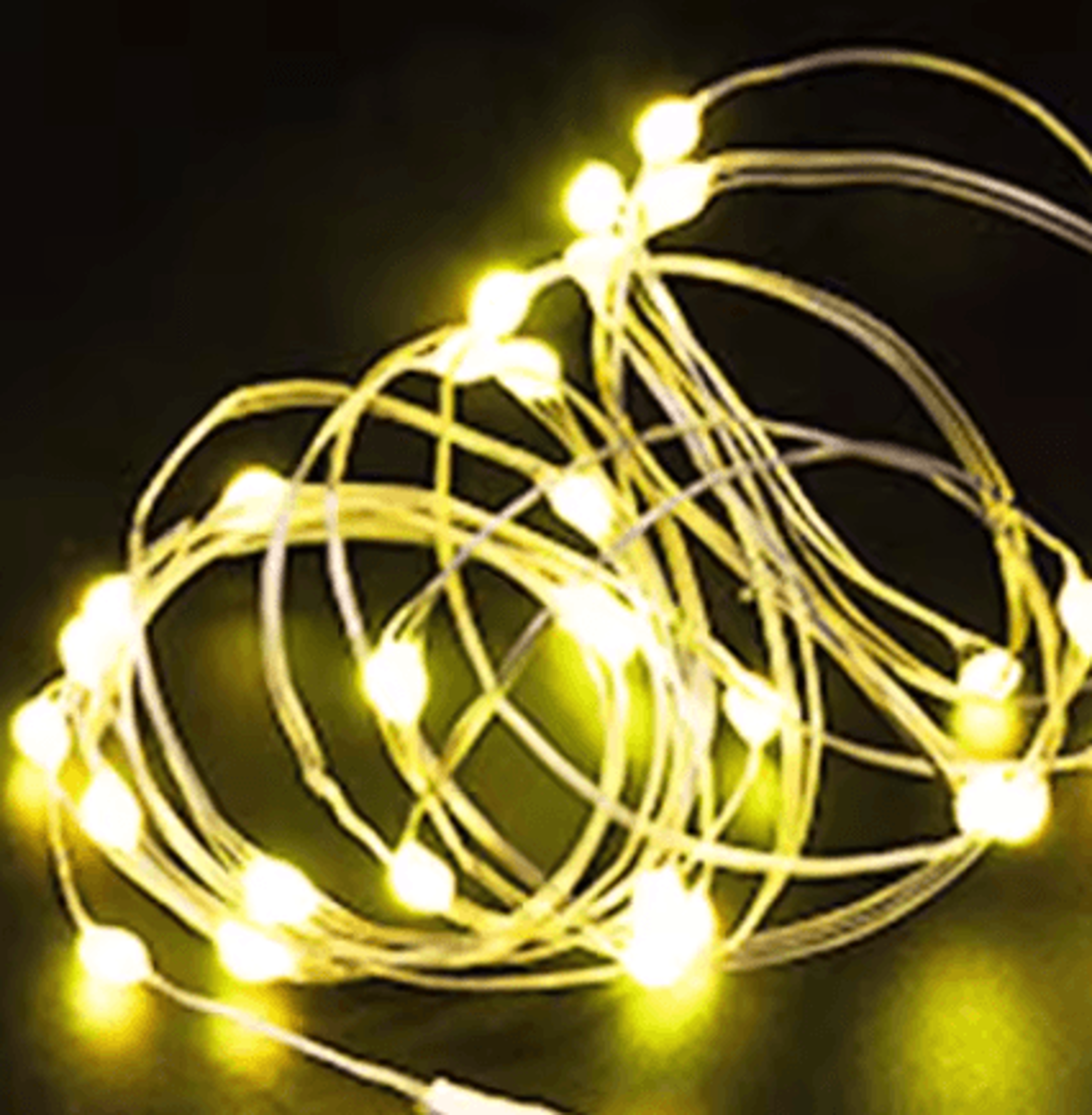 10Pcs Copper Wire LED Fairy String Lights  Battery Powered Holiday  Party Decor 8