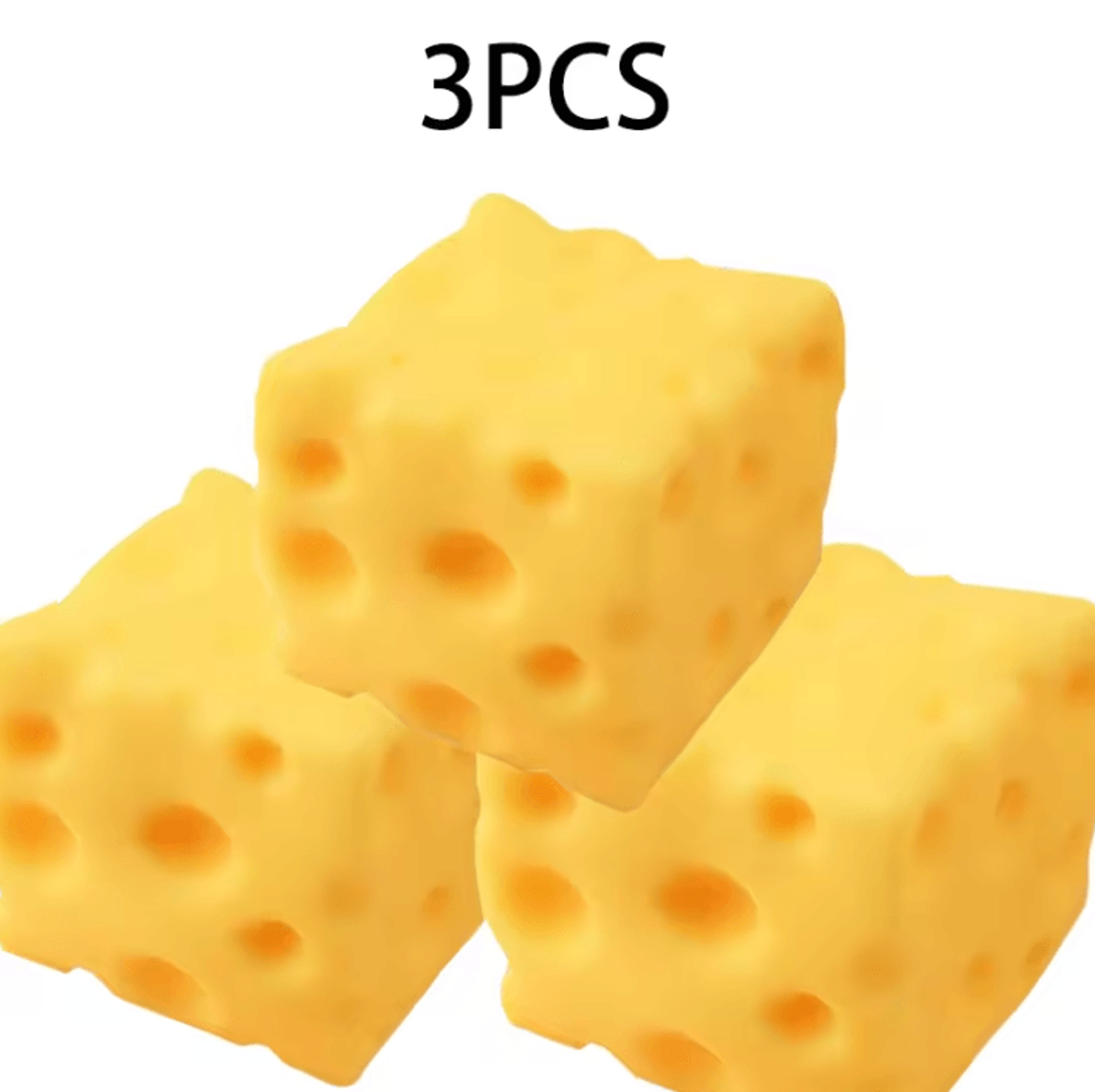 5CM Cheese Squishy Fidget Toy  Slow Rebound Shapeable Squeeze Toy 3