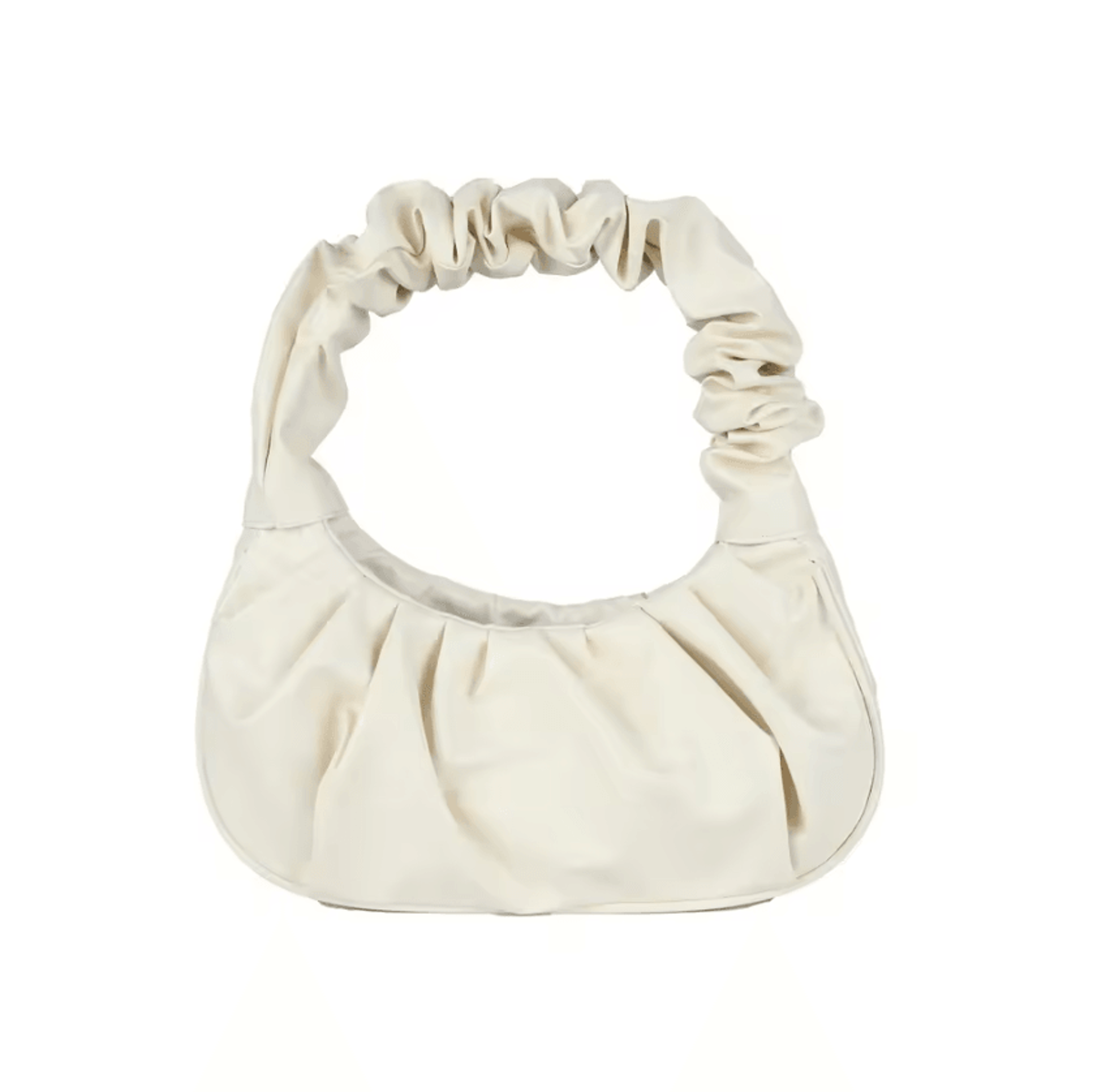 HOMEFISH Pleated PU Cloud Shoulder Bag  Soft Dumpling Handbag 4
